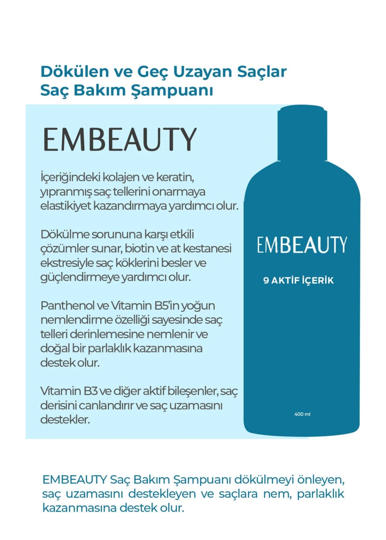 Embeauty Kollagen- und Keratin-Shampoo