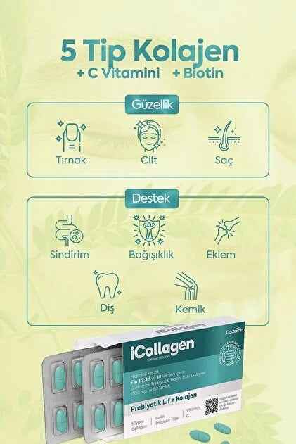 iCollagen Kolajen Ve Probiyotik Tablet