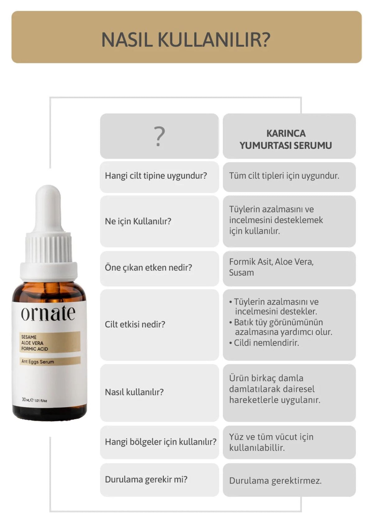 Ornate Ant Eggs Serum – Haarentfernungs-Pflege