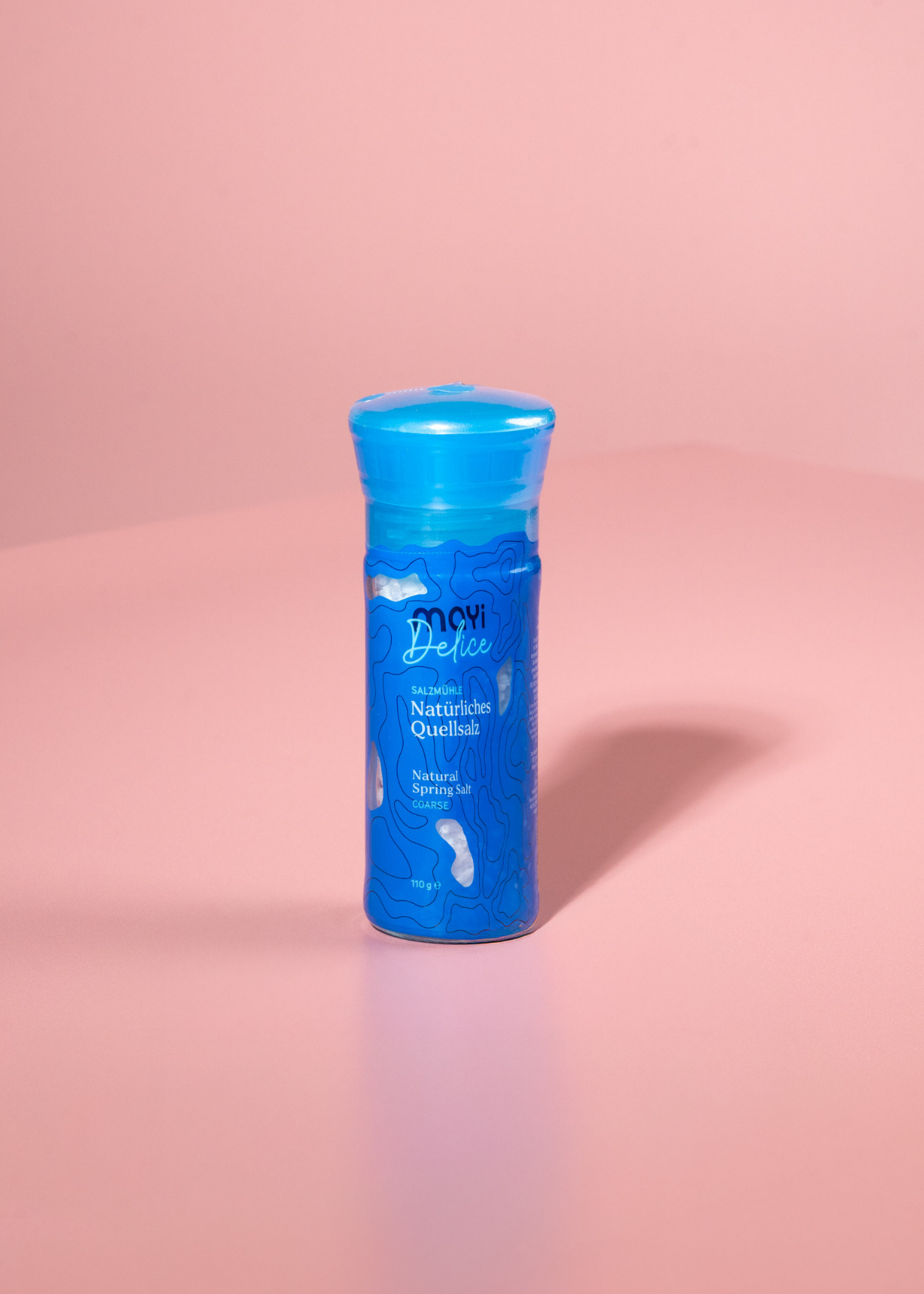 Mayi Quellsalz grobkörnig mit Salzmühle