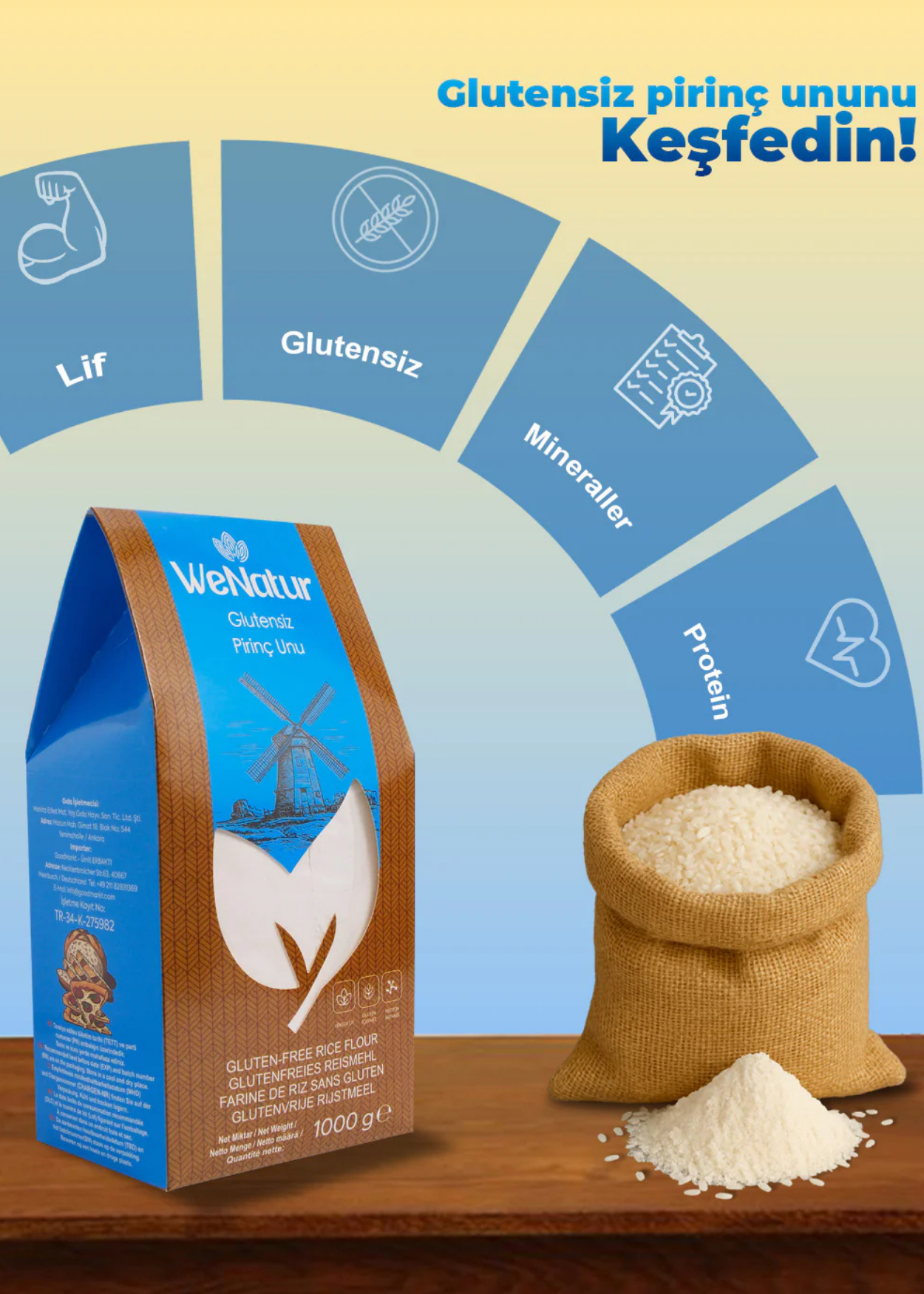 Glutenfreies Reismehl