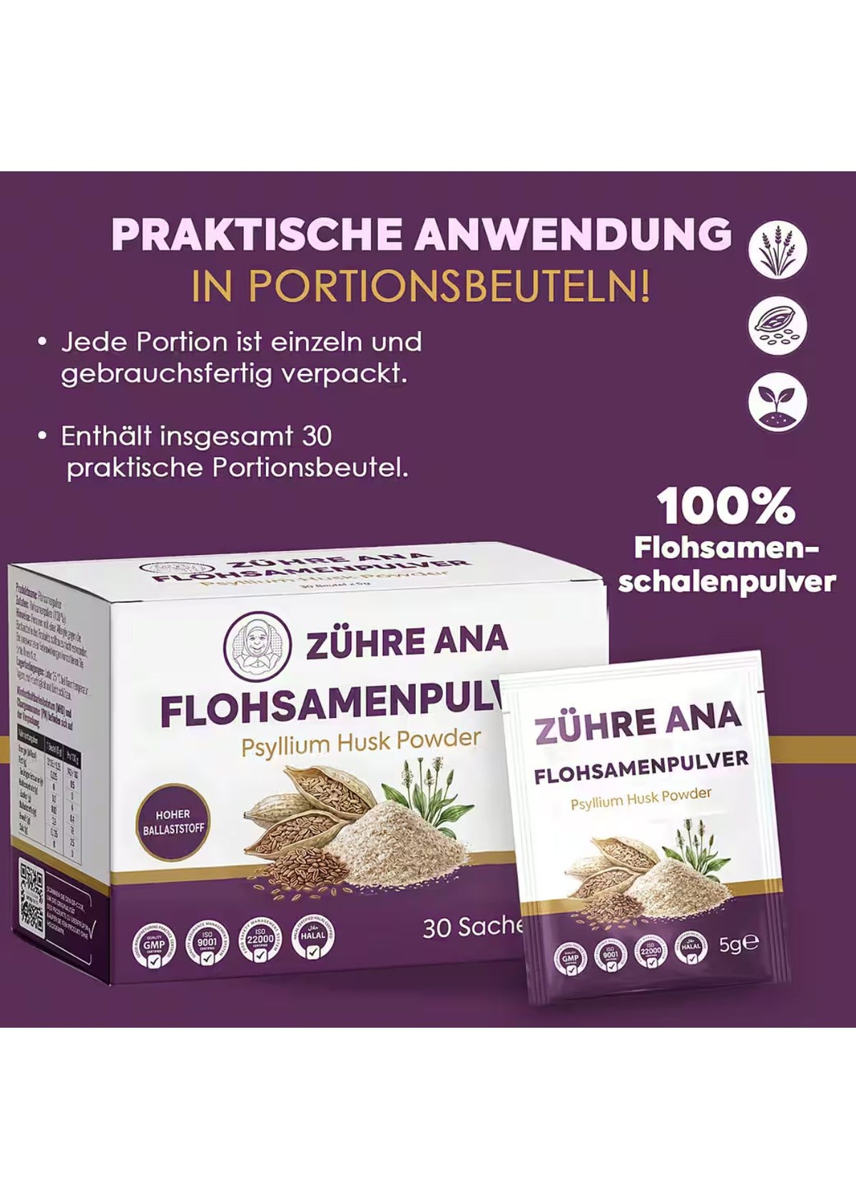 Zühre Ana Karnıyarık Otu (Psyllium) Tozu