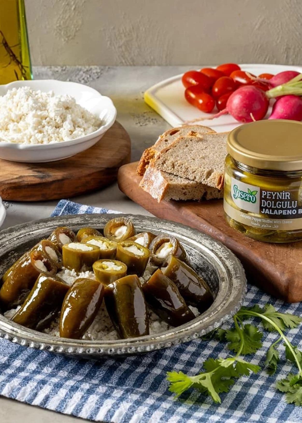 Sosero Jalapeño-Paprika mit Käsefüllung