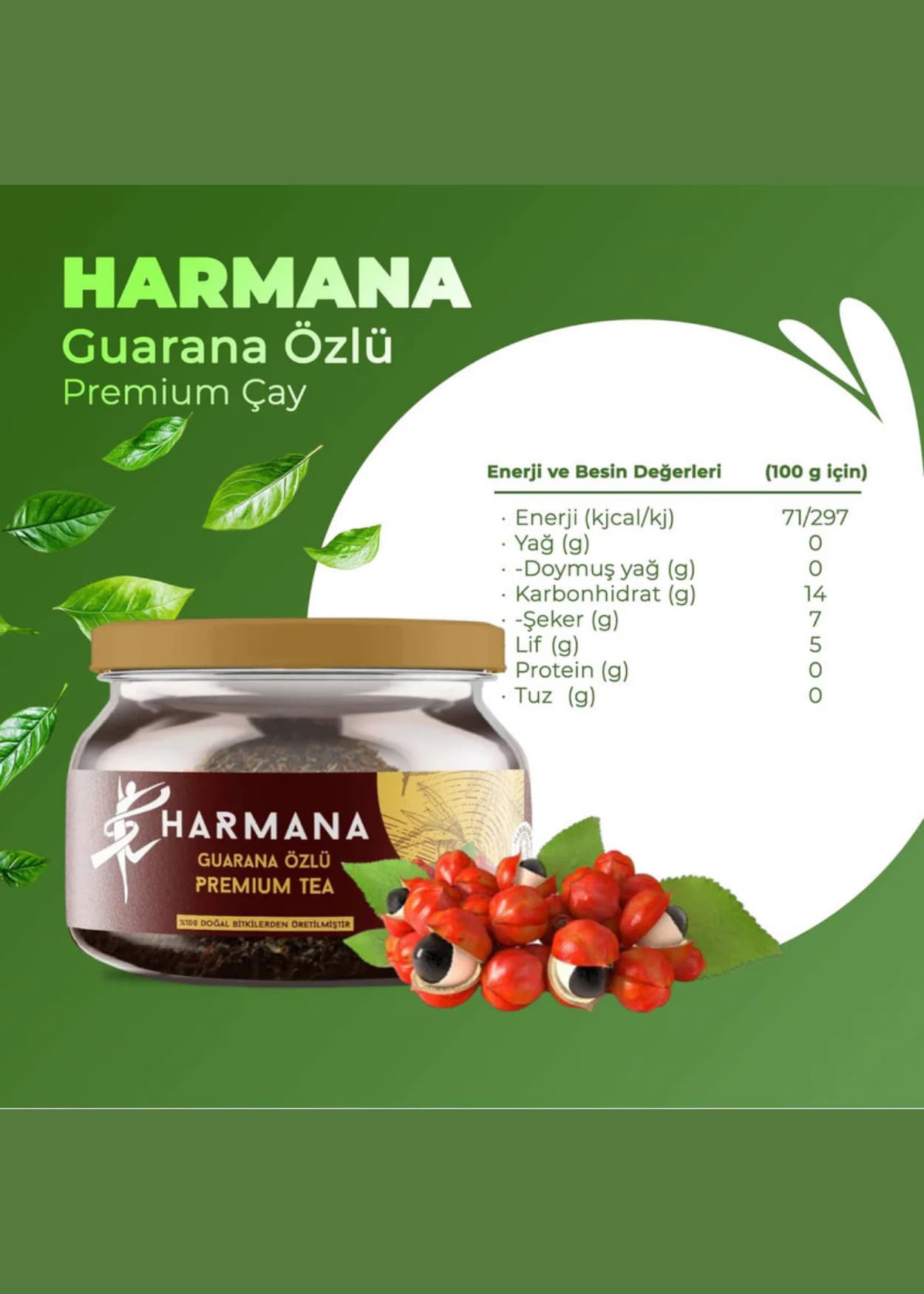 Harmana Guarana Ekstrakt Premium Çay