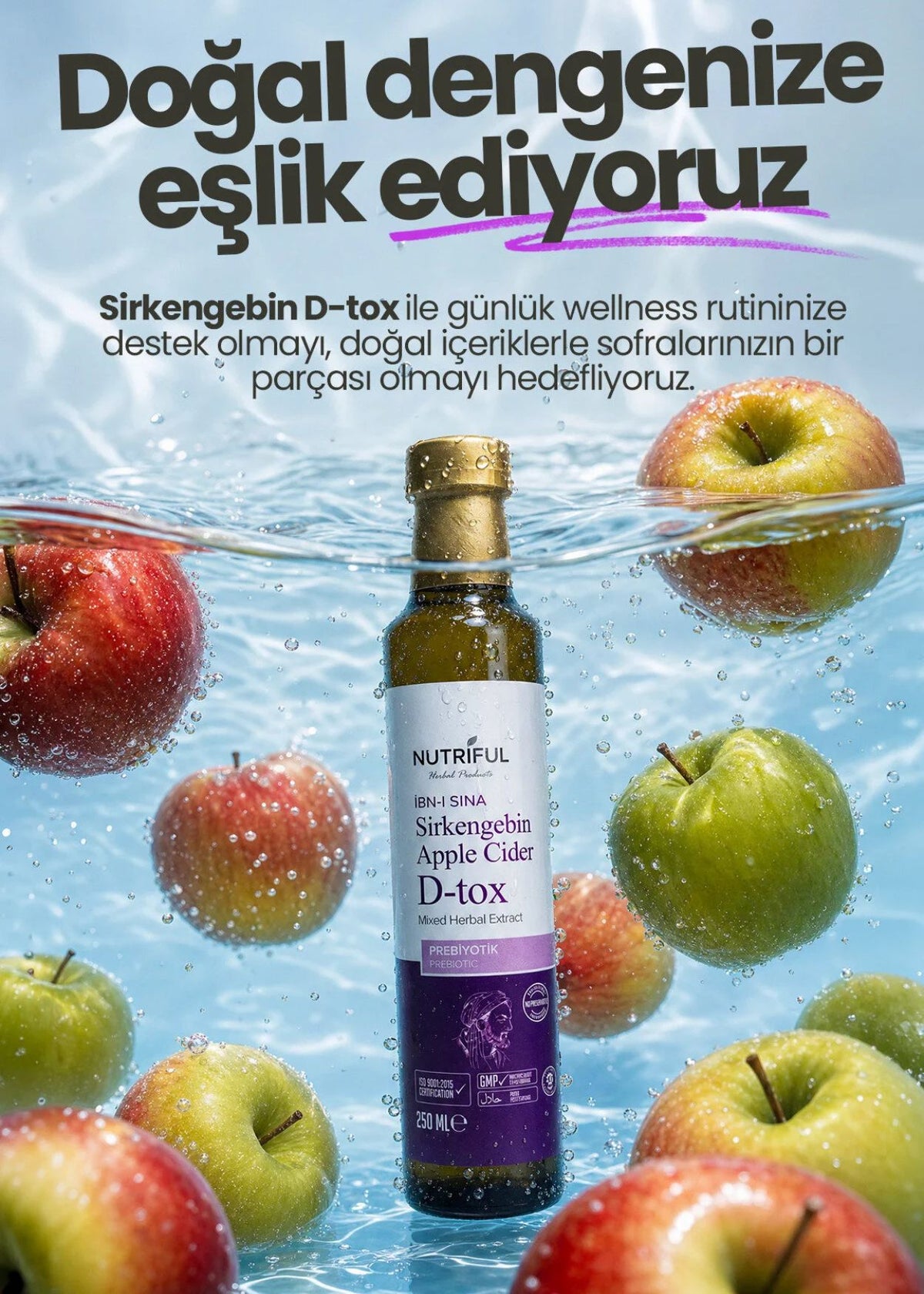 Nutriful İbni Sina Sirkengebin Prebiyotik Sirkesi