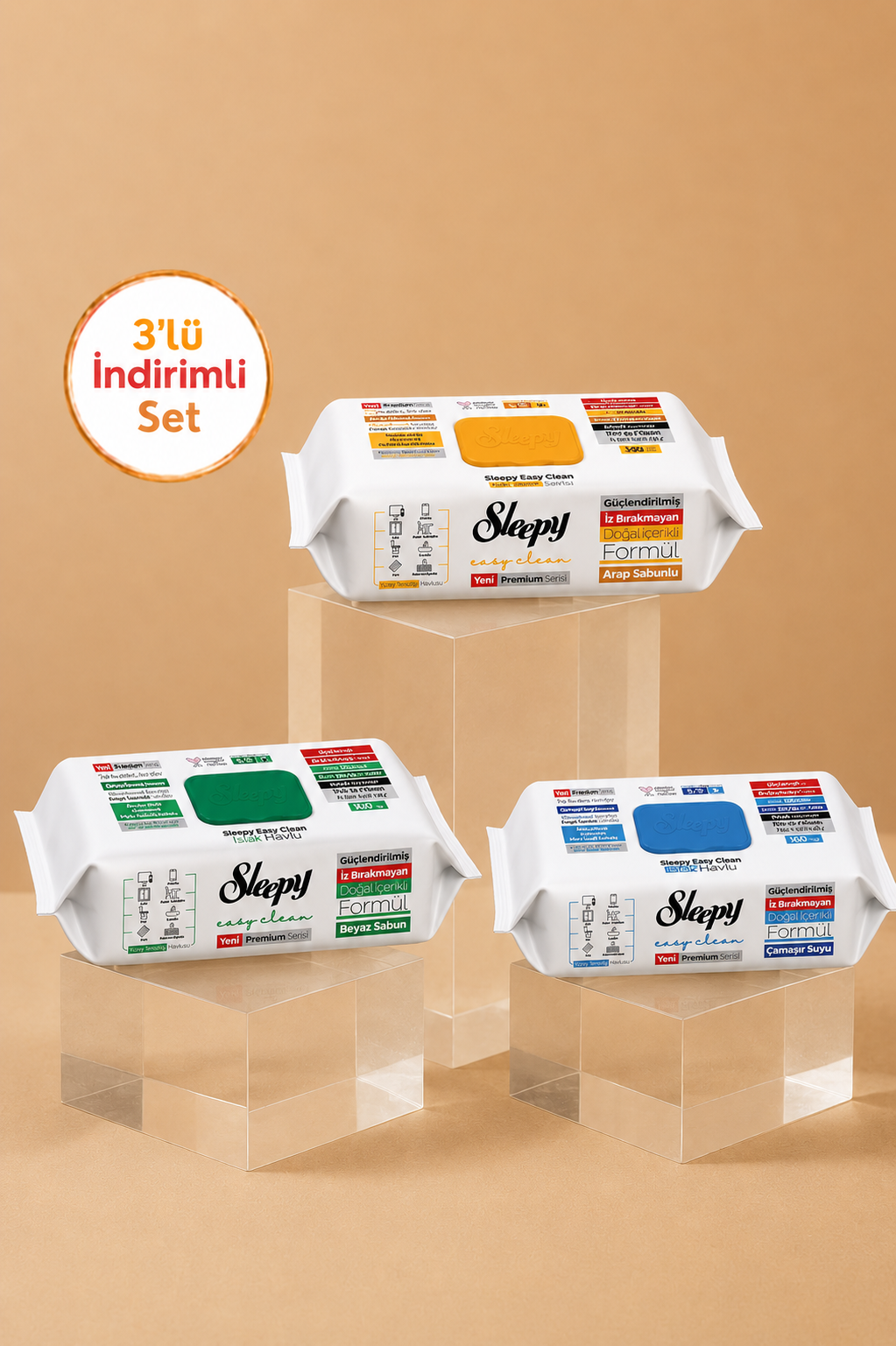 3 x Sleepy İndirimli Set – Öz Natur