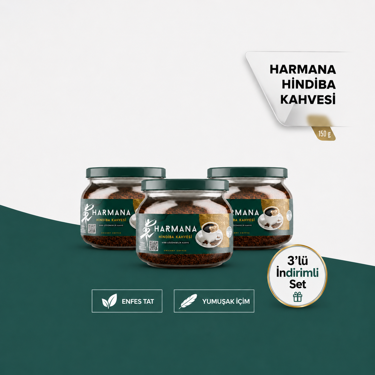 Harmana Hindiba Kahvesi - 3'lü İndirimli Set