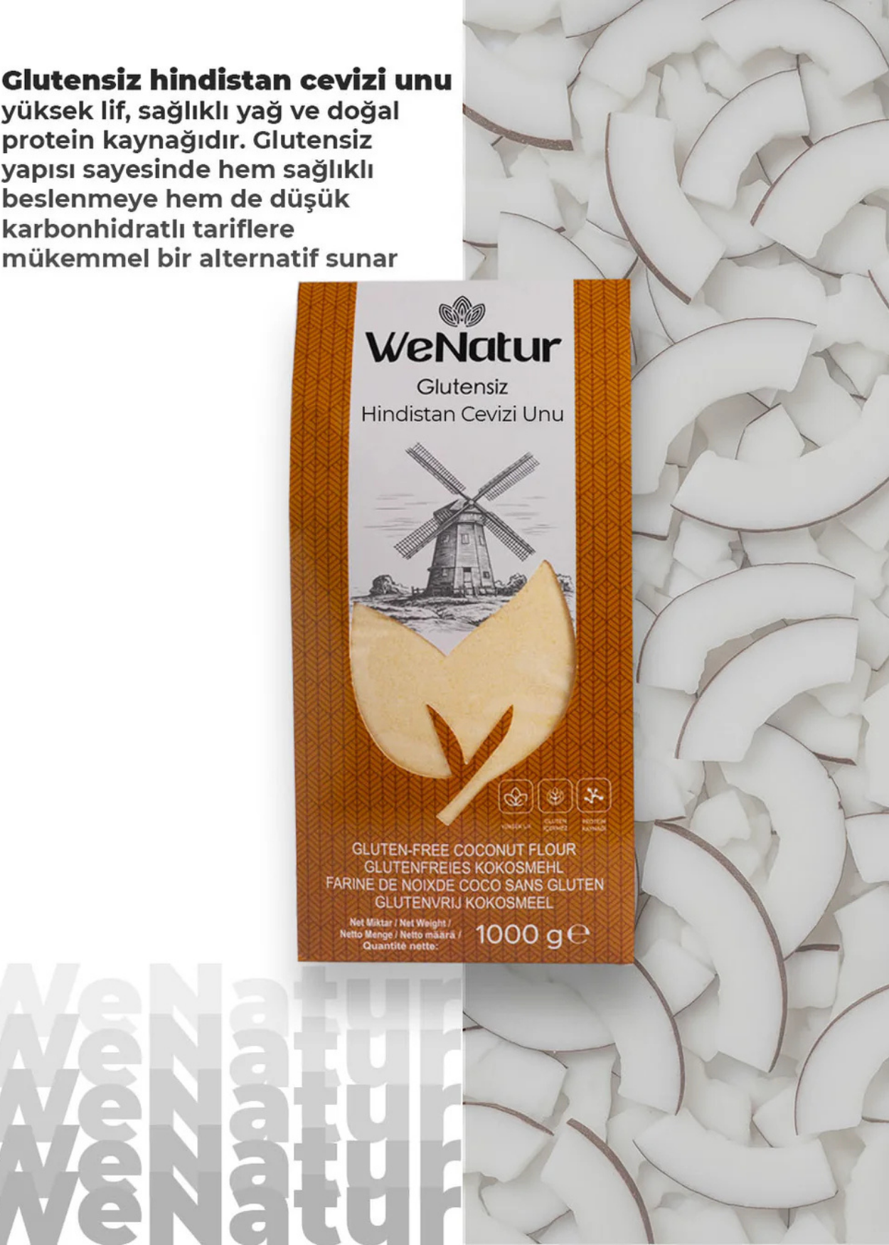 Glutenfreies Kokosmehl