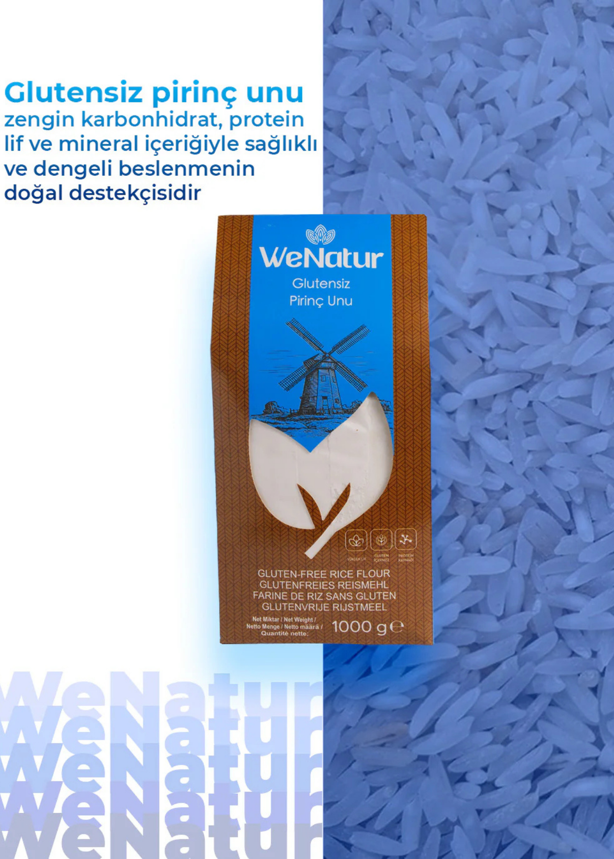 Glutenfreies Reismehl