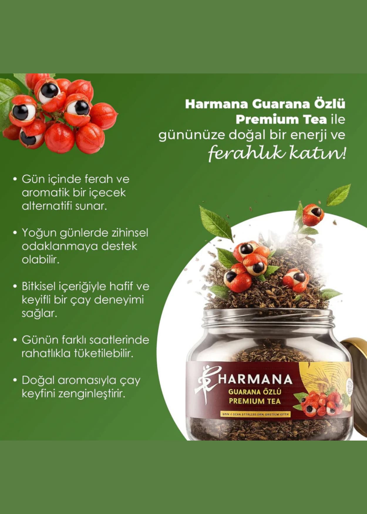 Harmana Guarana Ekstrakt Premium Çay