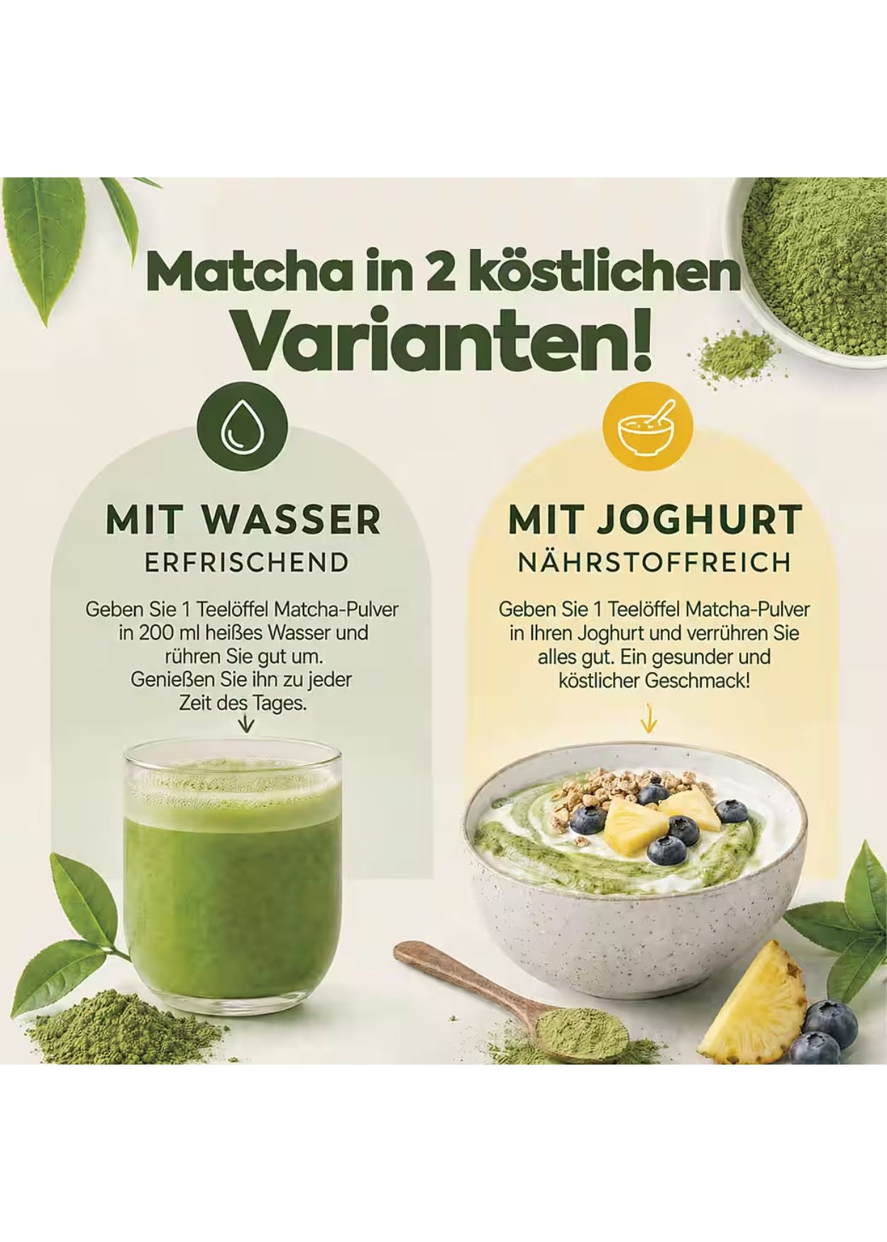 Zühre Ana Tee Matcha Ananas Grüntee-Mischung mit Faulbaum & Zitrone