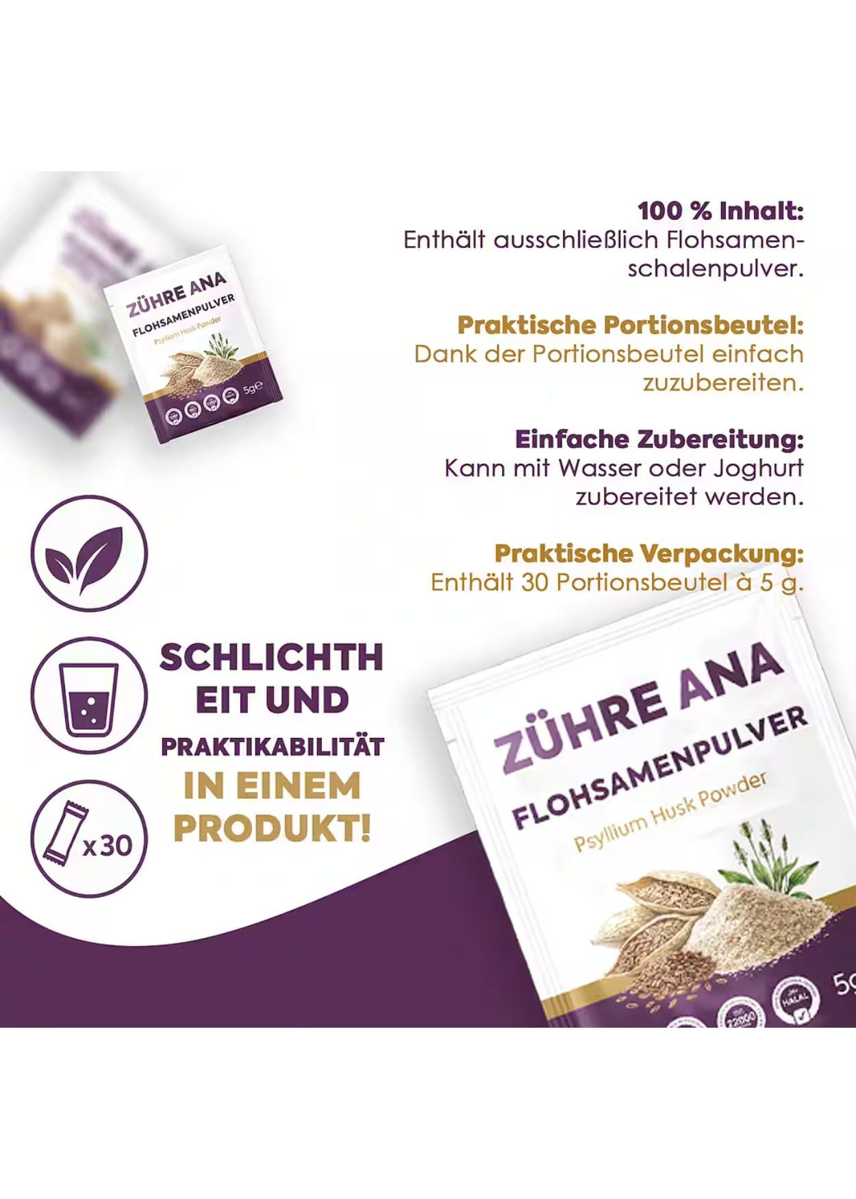 Zühre Ana Karnıyarık Otu (Psyllium) Tozu