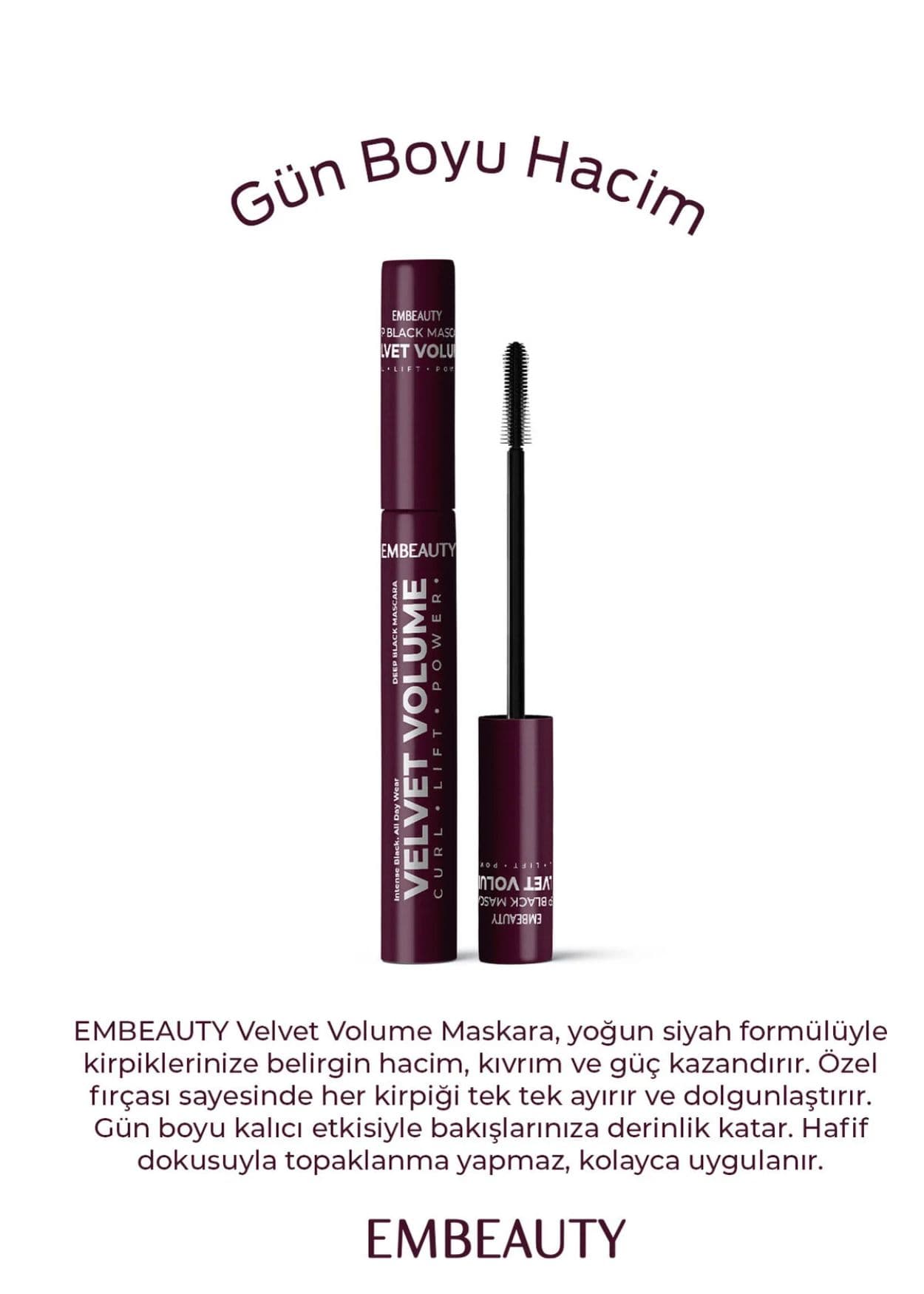 Embeauty Ultra Schwarze Volumen-Mascara – für mehr Volumen und Länge