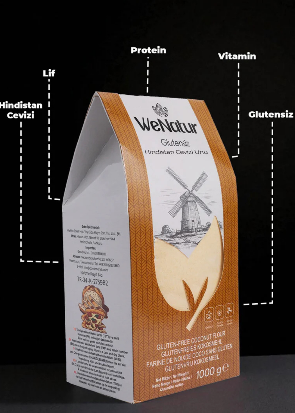 Glutenfreies Kokosmehl