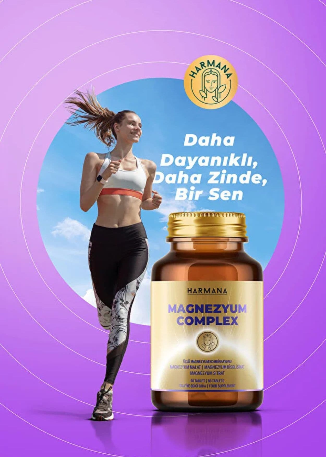 Harmana Magnesium-Komplex (Bisglycinat, Citrat, Malat)