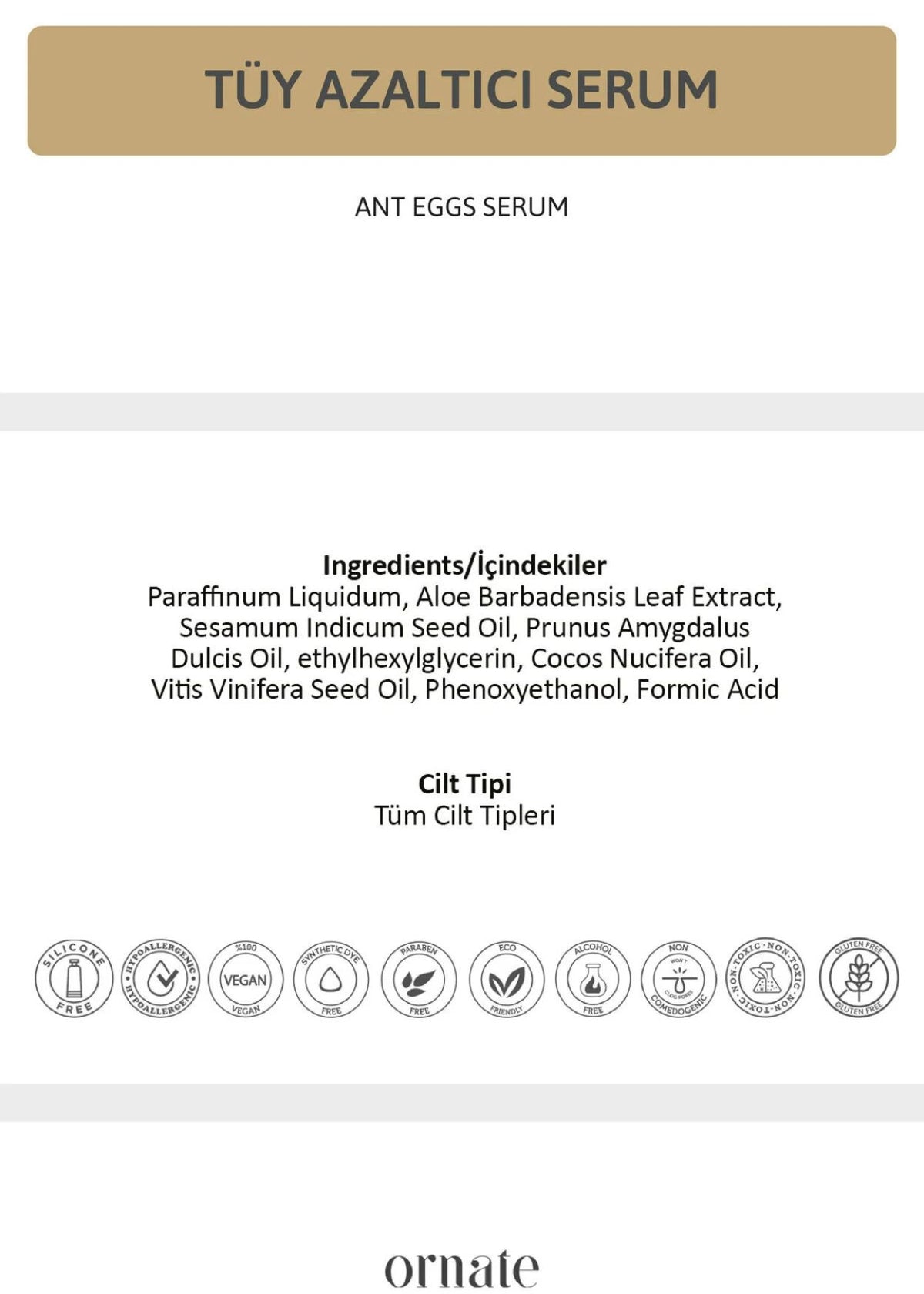 Ornate Ant Eggs Serum – Haarentfernungs-Pflege
