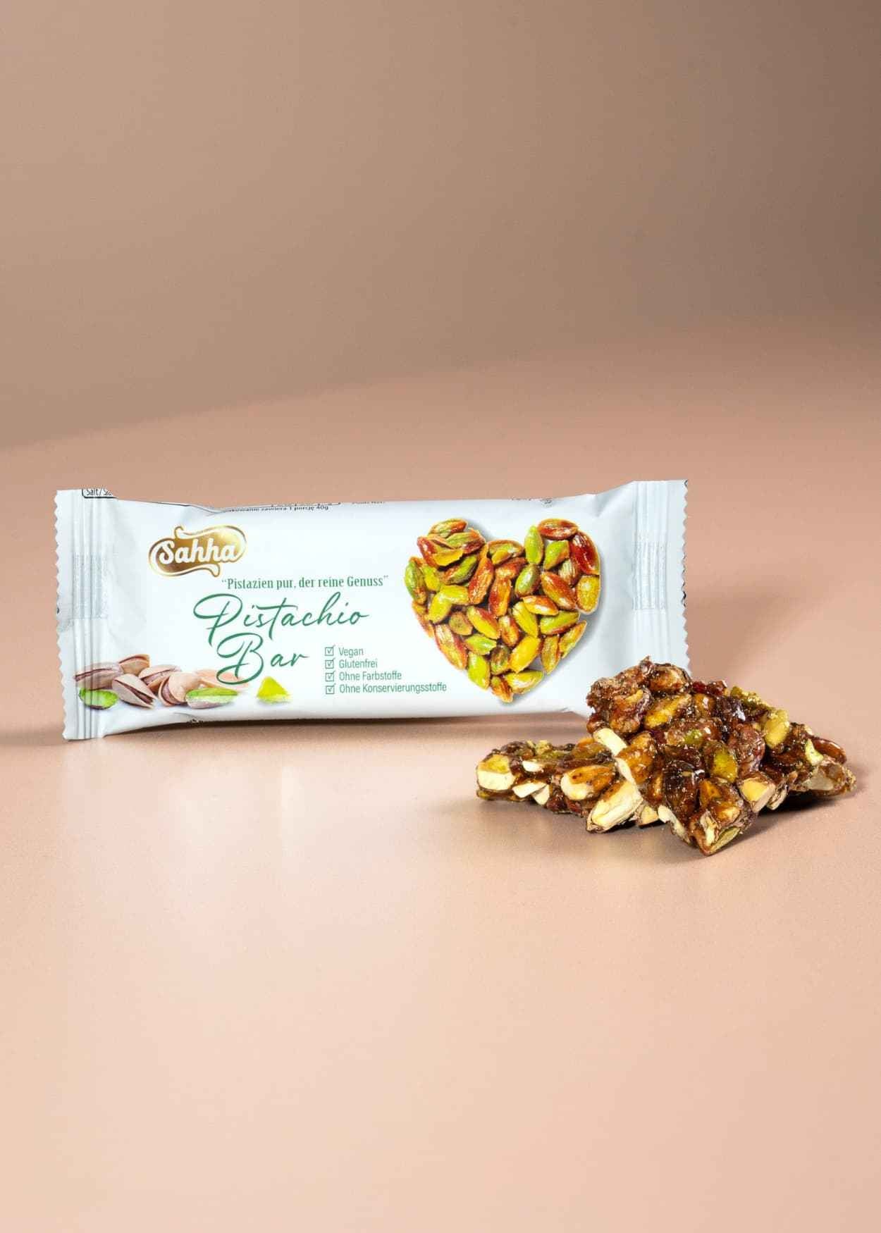 Sahha Pistachio Bar Vegan glutenfrei