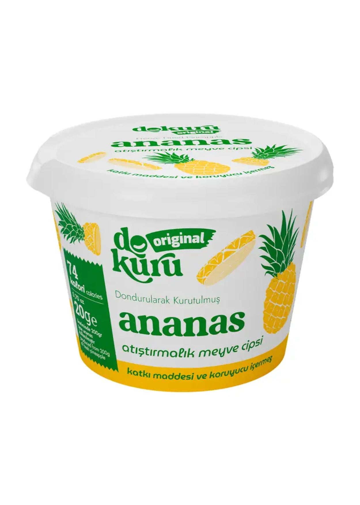 Dokuru Gefriergetrocknete Ananas (Fruchtchips)