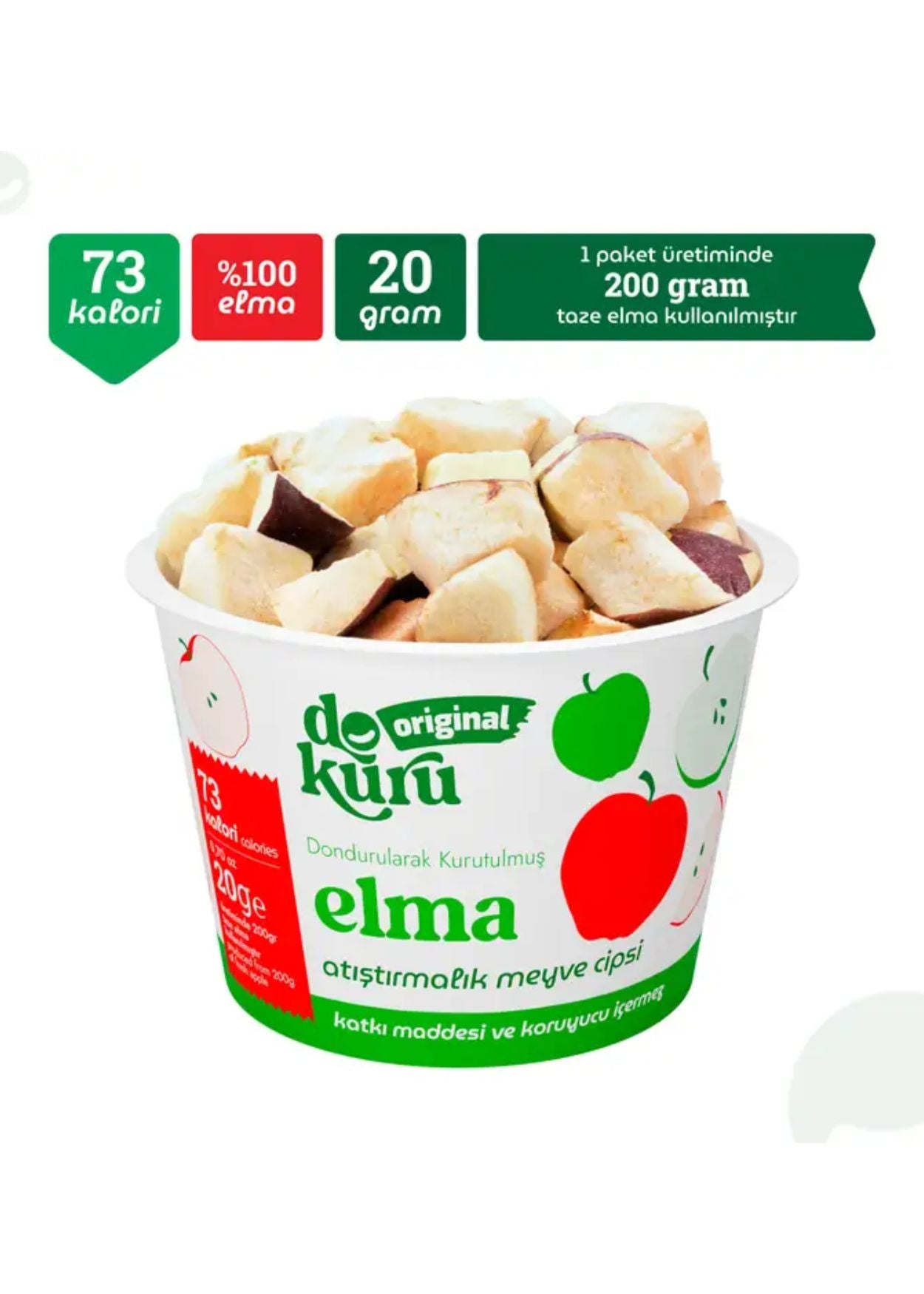 Dokuru Gefriergetrocknete Apfel (Fruchtchips)