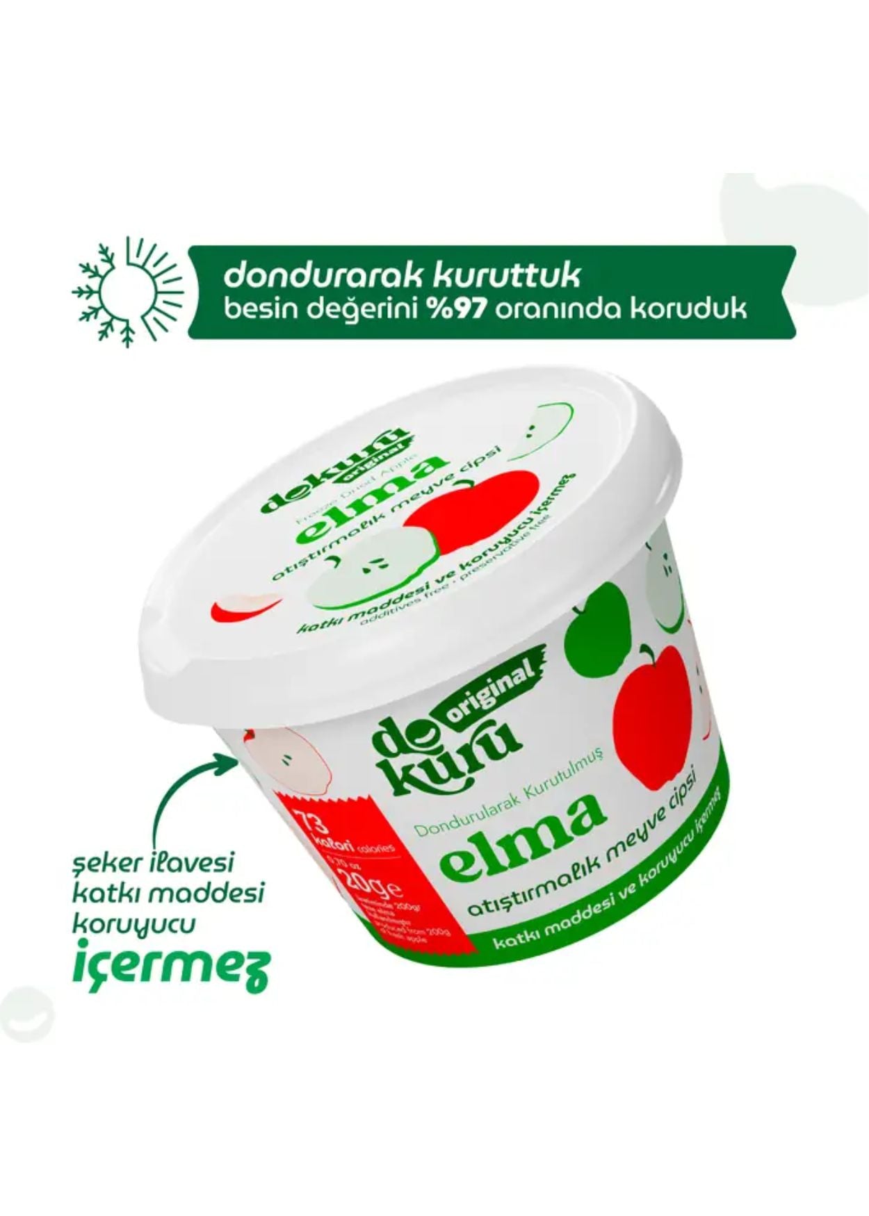 Dokuru Gefriergetrocknete Apfel (Fruchtchips)