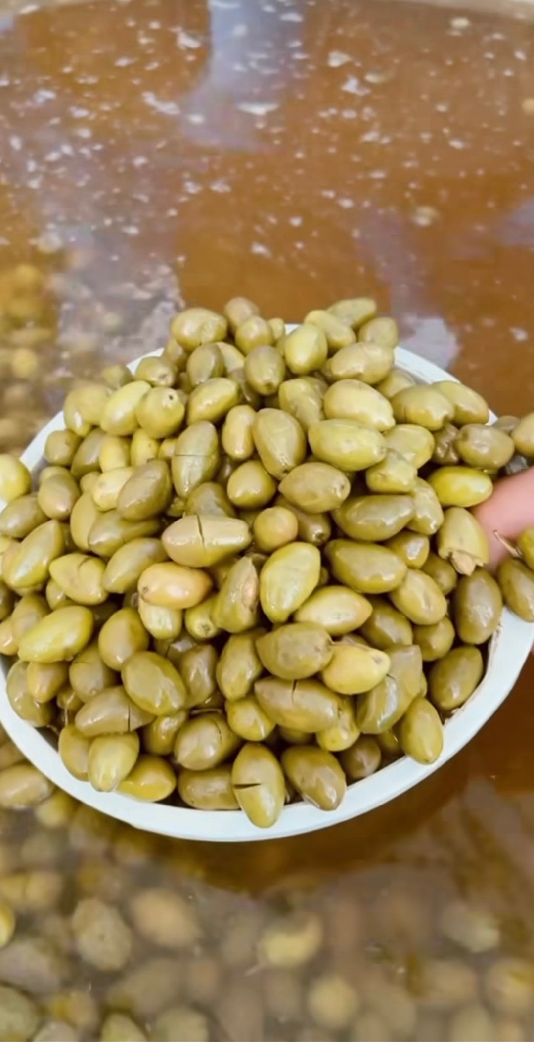 Aydın Grüne Oliven (Hand geschlagen) 1kg