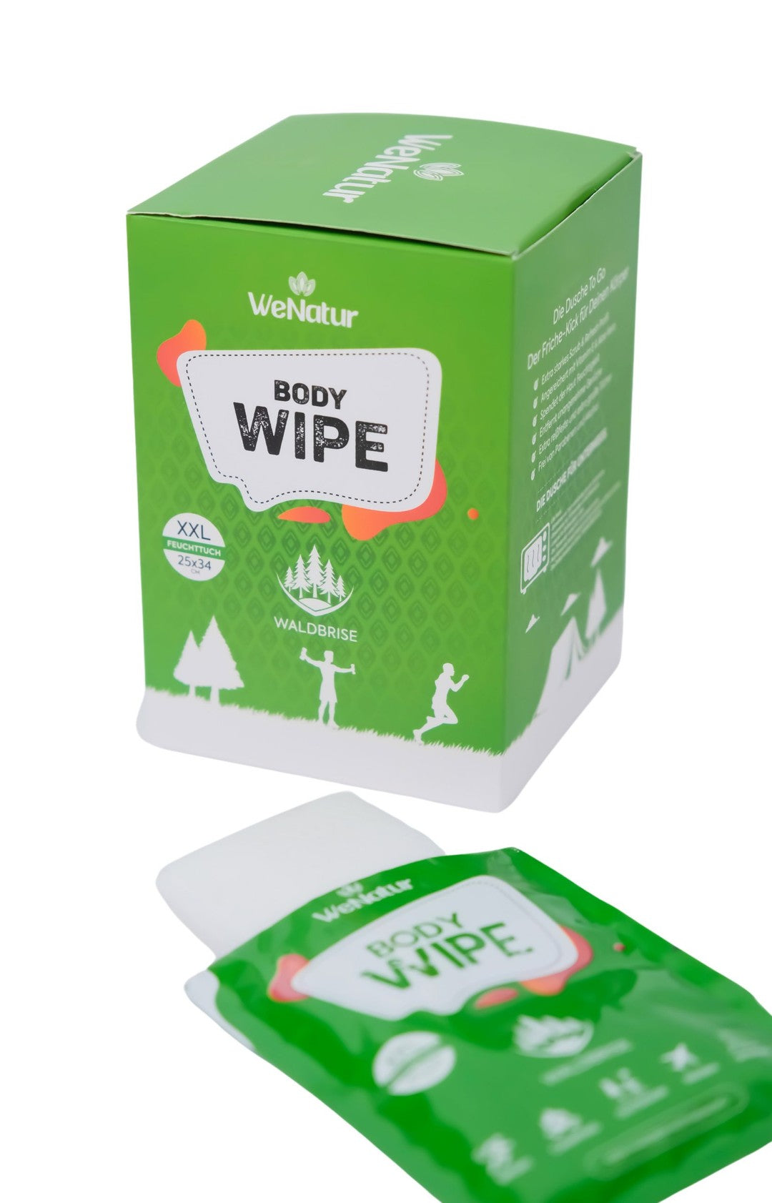 Body Wipe XXL „Waldbrise“ (25 × 34 cm) 10 stück