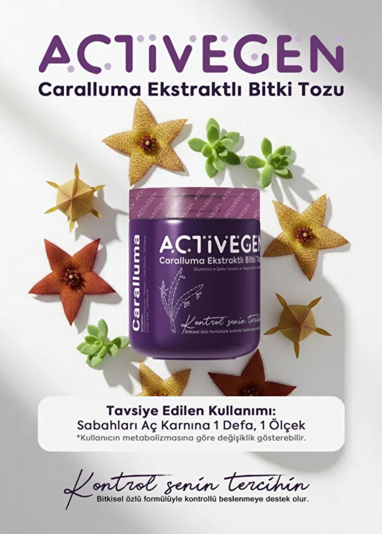 Activegen Caralluma Extrakt Pflanzenpulver