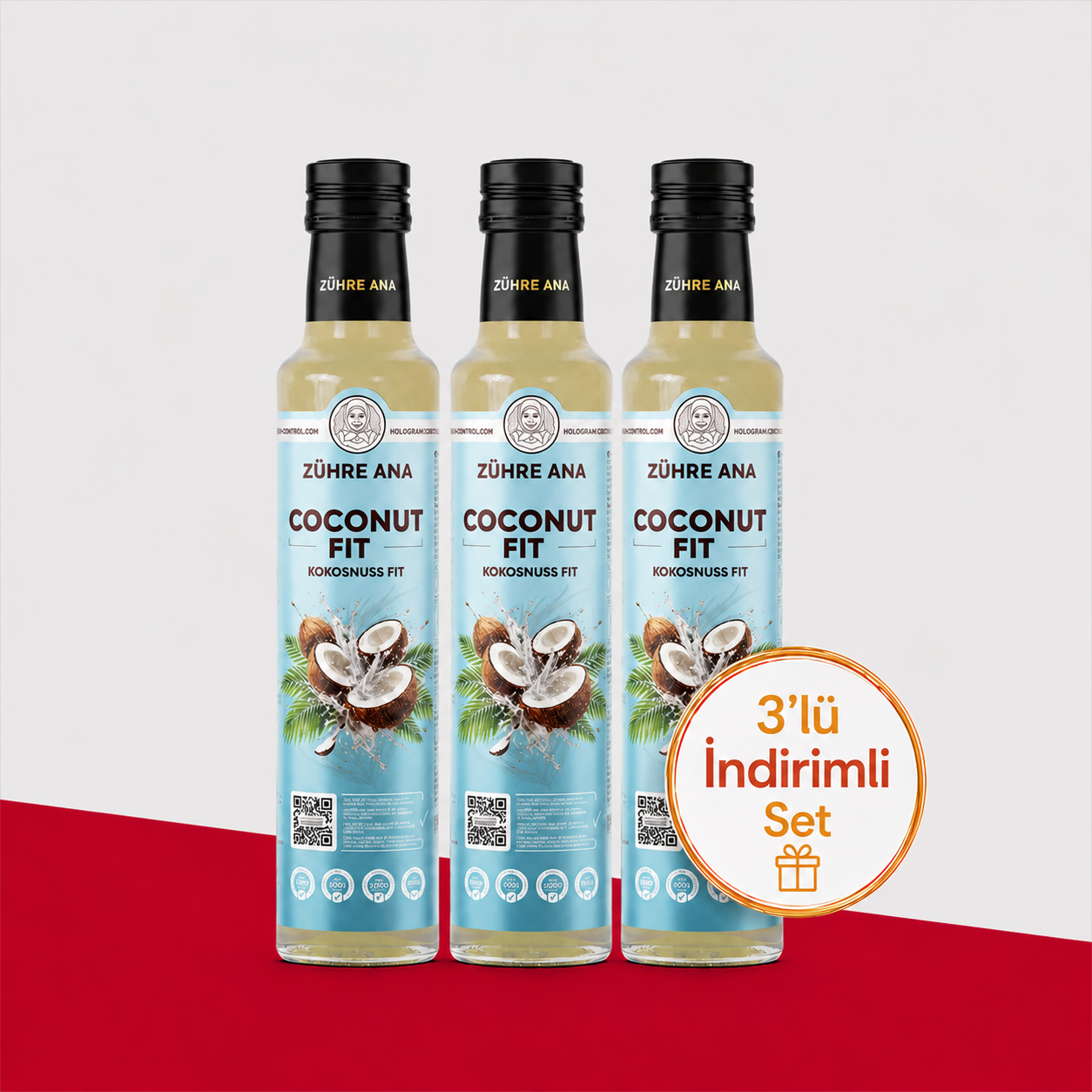 Zühre Ana Coconut Fit - 3'lü İndirimli Set