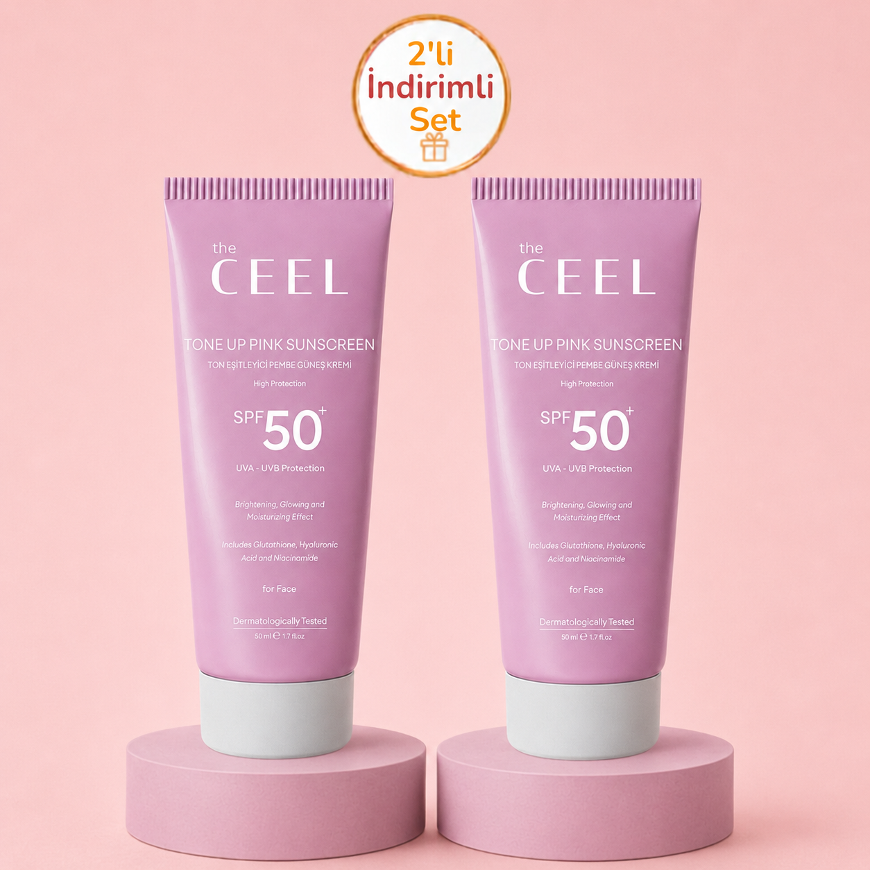 The Ceel Tone Up Güneş Kremi -  İndirimli Paket