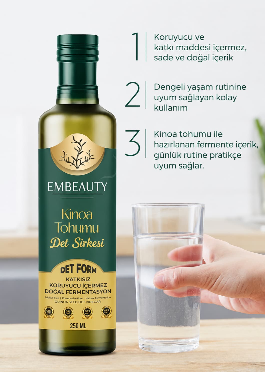Embeauty Quinoasamen-Det-Essig