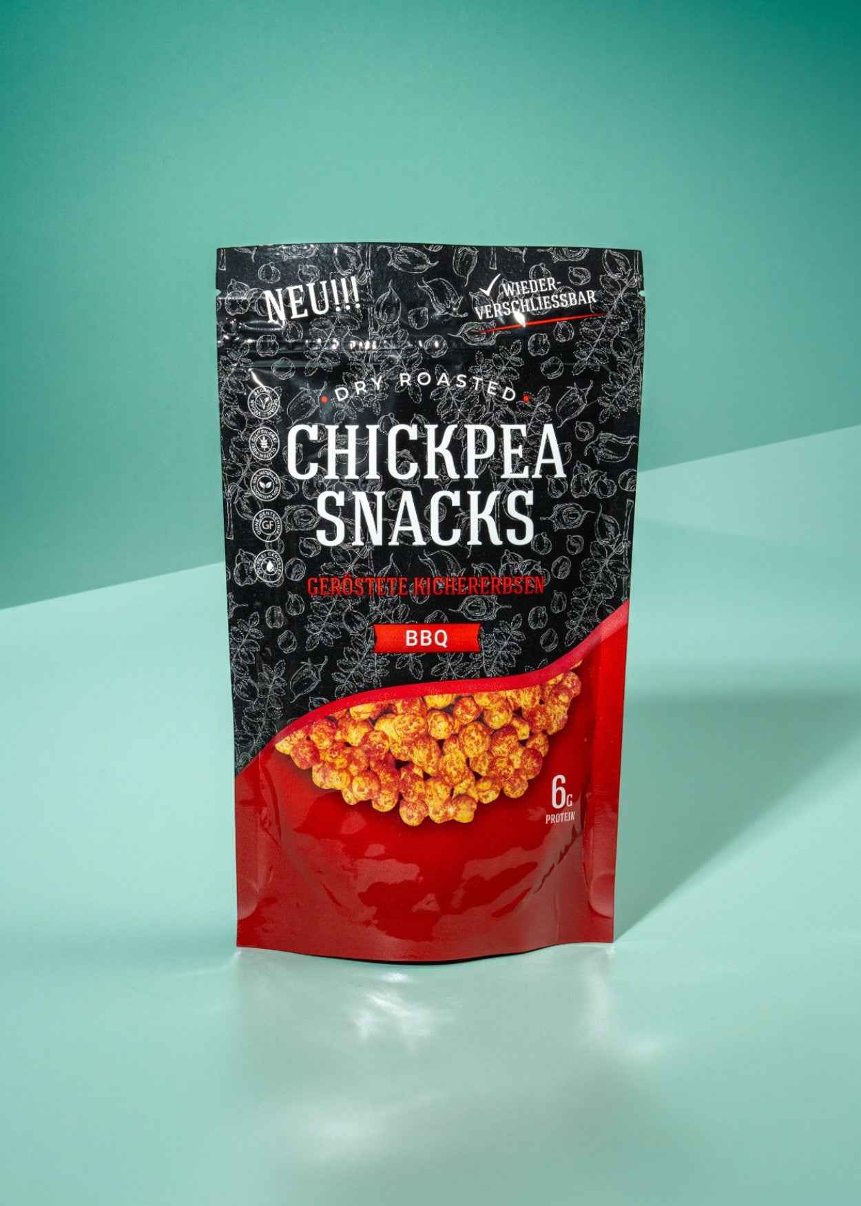 Chickpea Snacks geröstete Kichererbsen BBQ