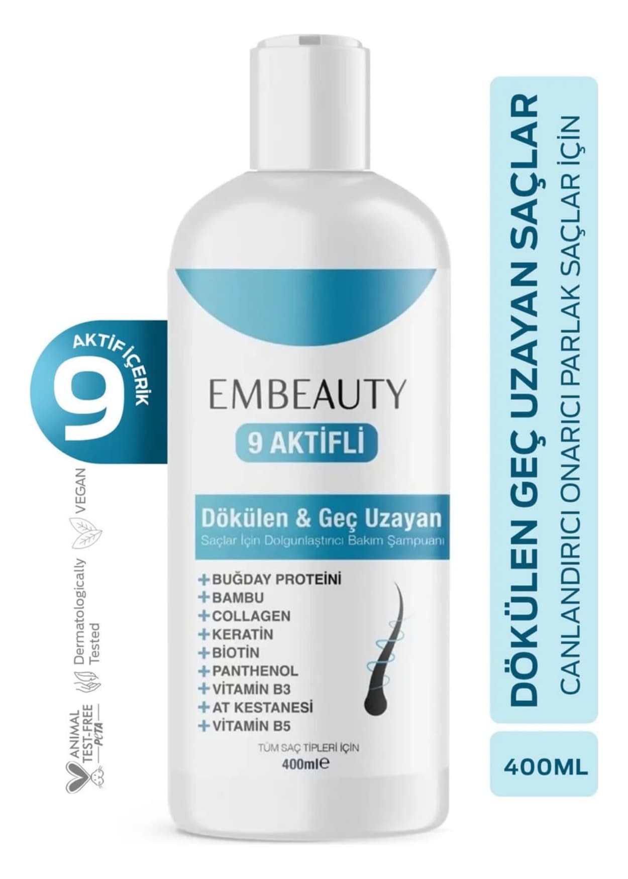 Embeauty Kolajen Ve Keratin Saç Dökülmesine Karşı Şampuan