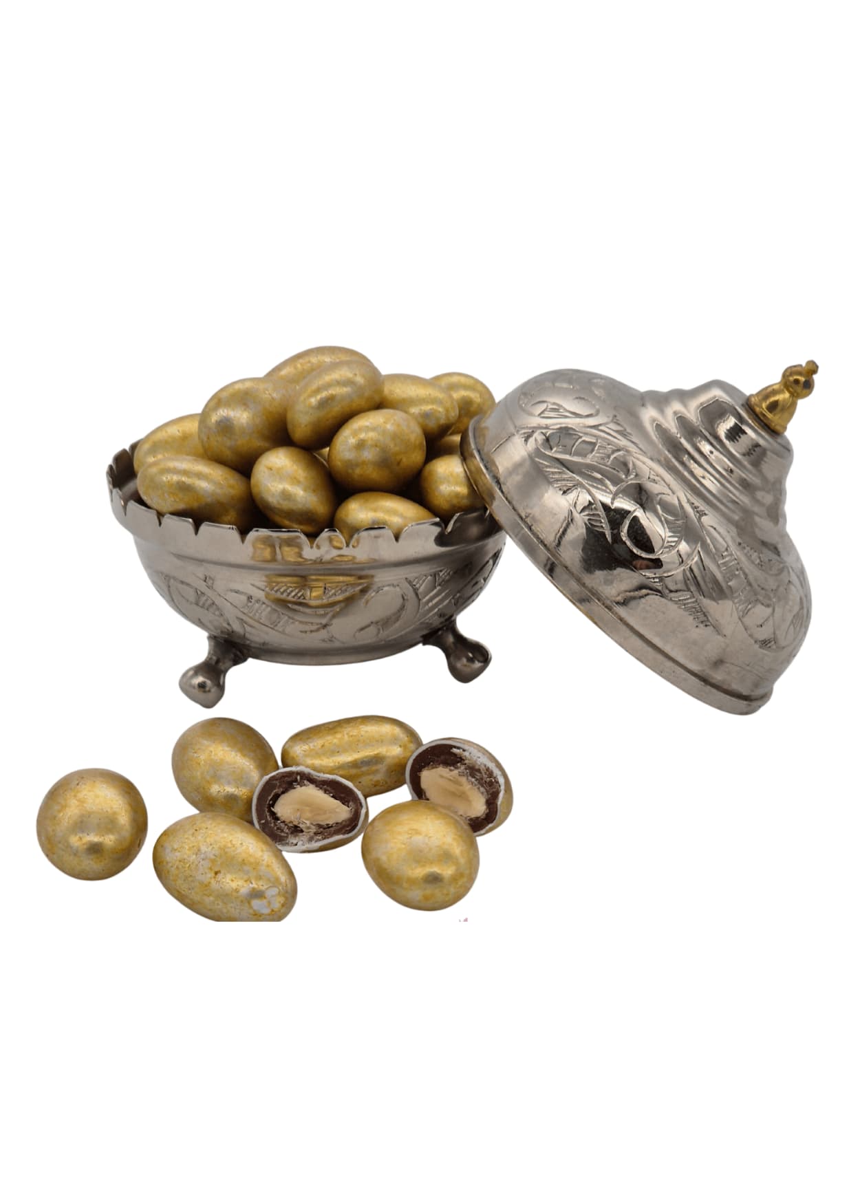 Enfes Çikolatalı Altın Badem Draje