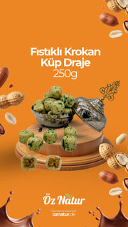 Fıstıklı Krokan Küp Draje