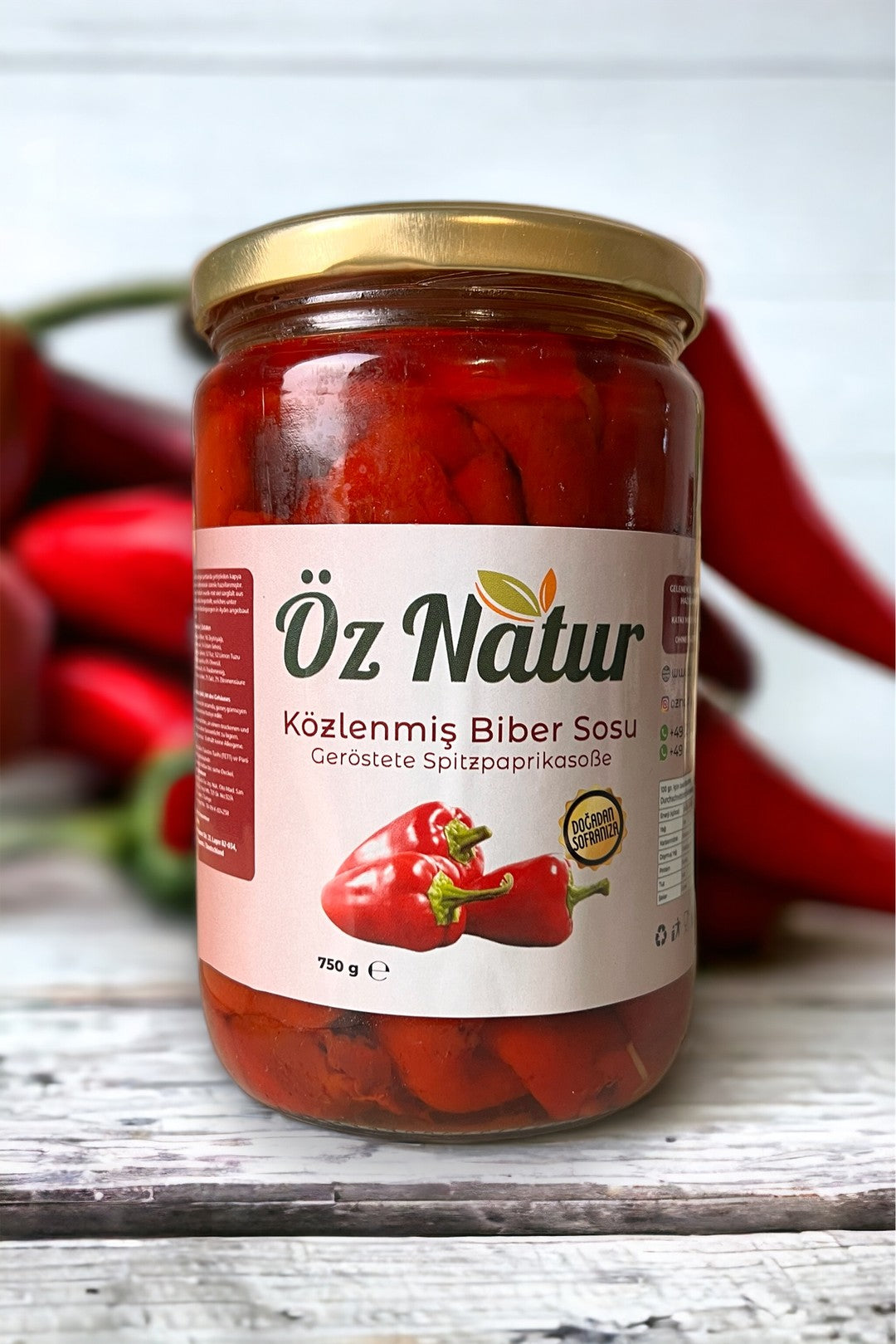Geröstete Spitzpaprika 750g