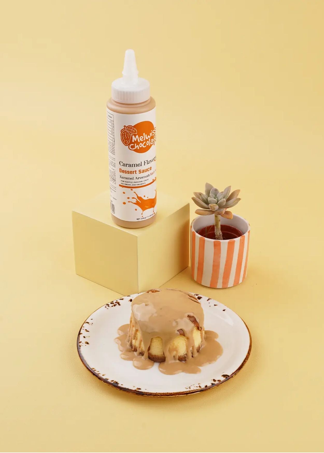 Melwiss Chocolate Karamell Dessertsoße – für Waffeln, Crêpes & Desserts