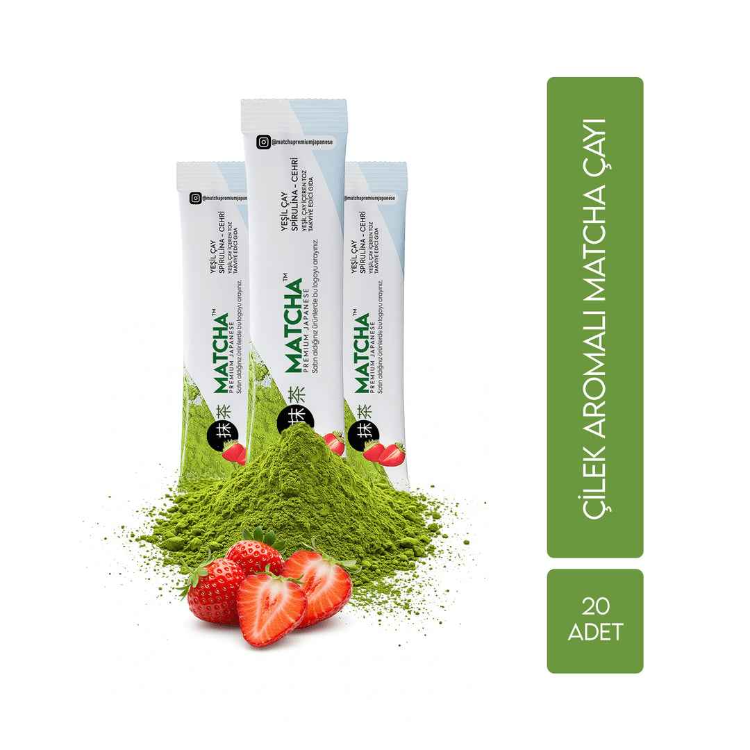 Matcha Grüner Tee mit Erdbeeraromaück