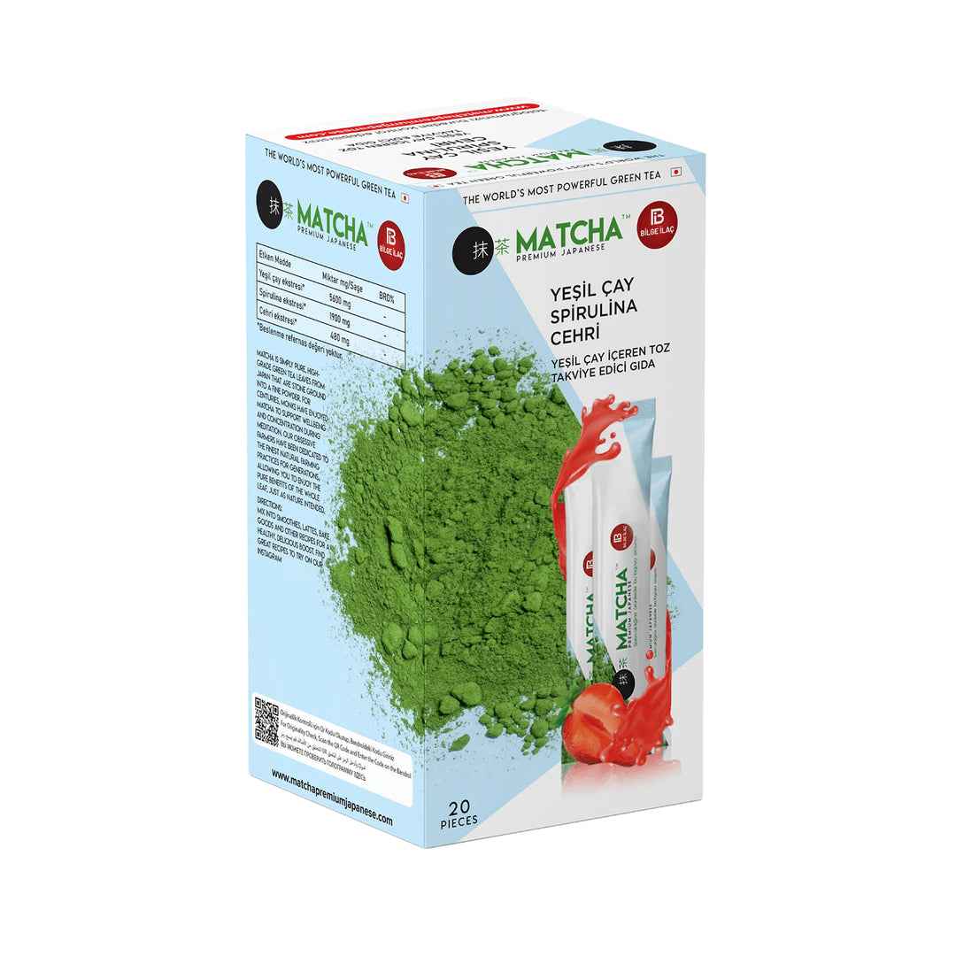 Matcha Grüner Tee mit Erdbeeraromaück