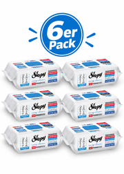6x Sleepy Easy Clean Premium Oberflächen-Reinigungstücher mit Bleichmittel-Zusatz
