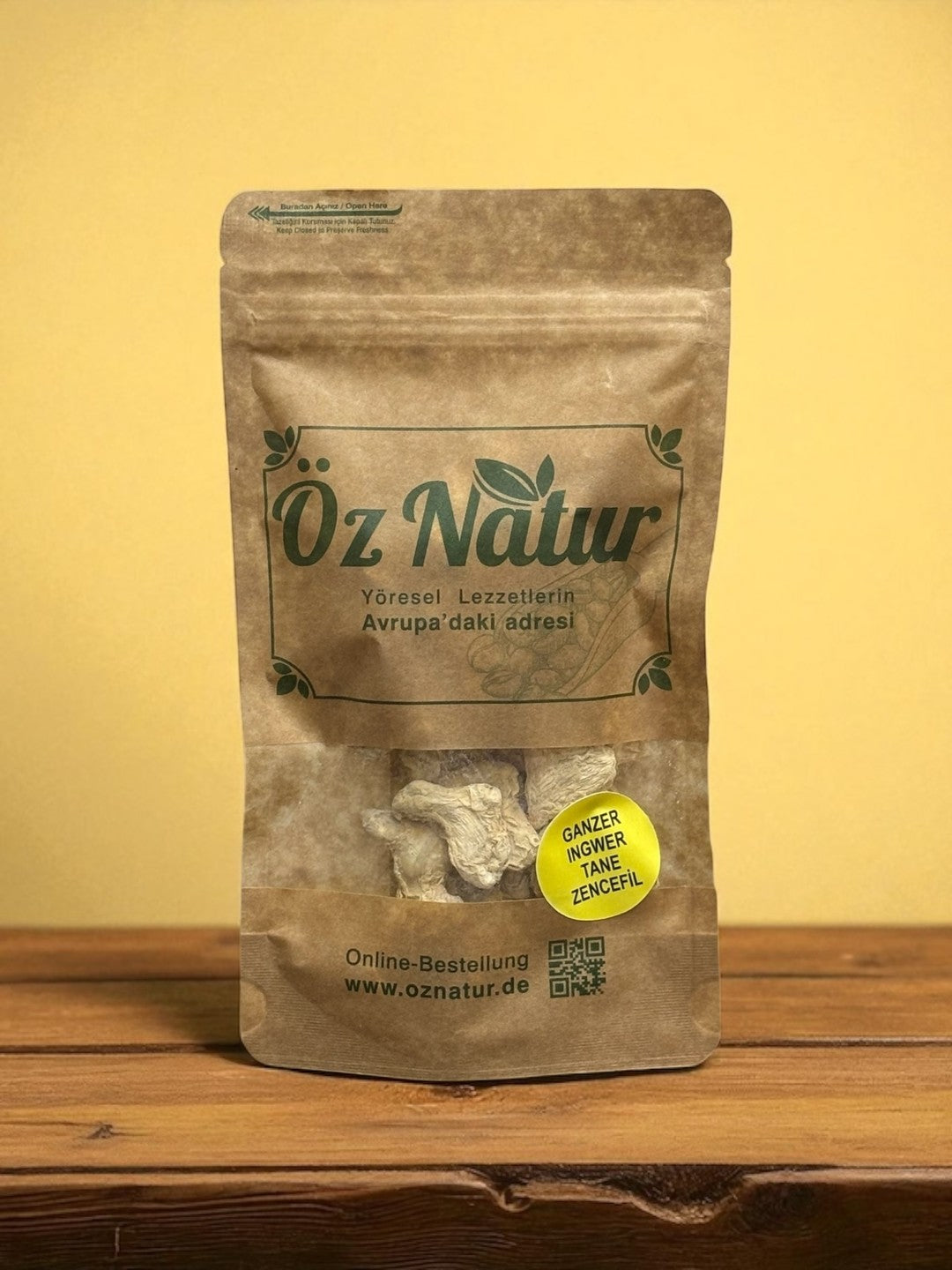 Mini Ingwerstücke Ganz (getrocknet) 80g