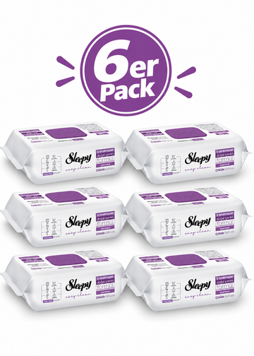 6x Sleepy Easy Clean Oberflächen-Reinigungstücher Orchid Garden