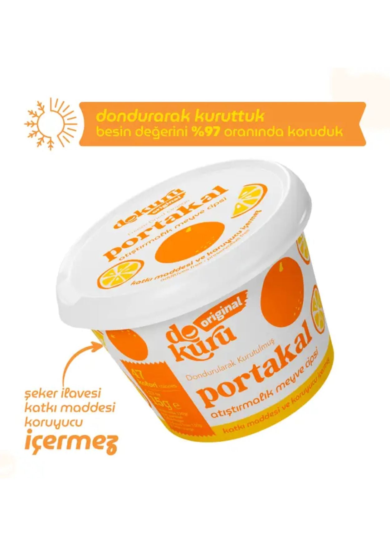 Dokuru Gefriergetrocknete Orange (Fruchtchips)