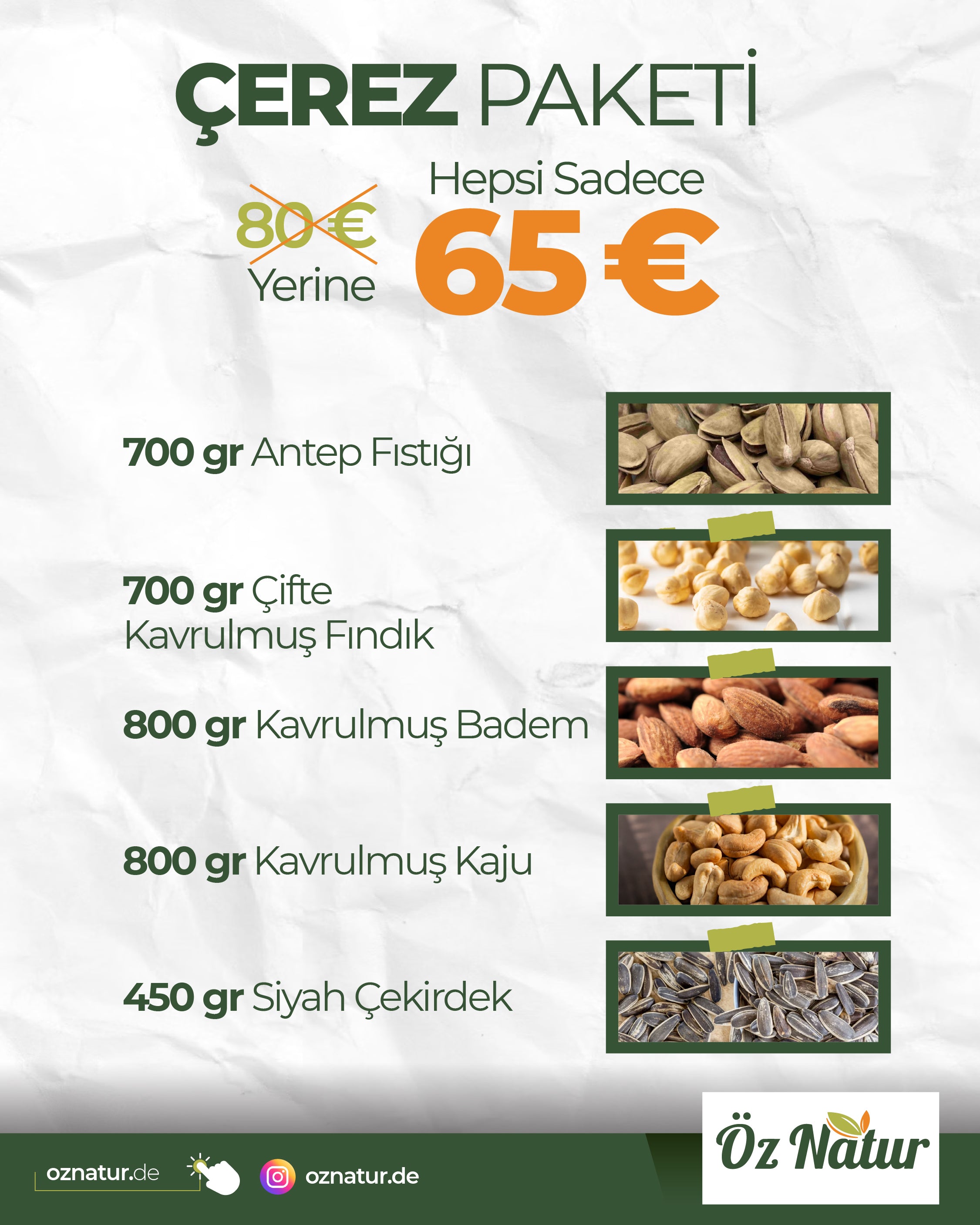 Frisches und Knuspriges Bundle (5 Produkt) mit Sonnenblumenkerne