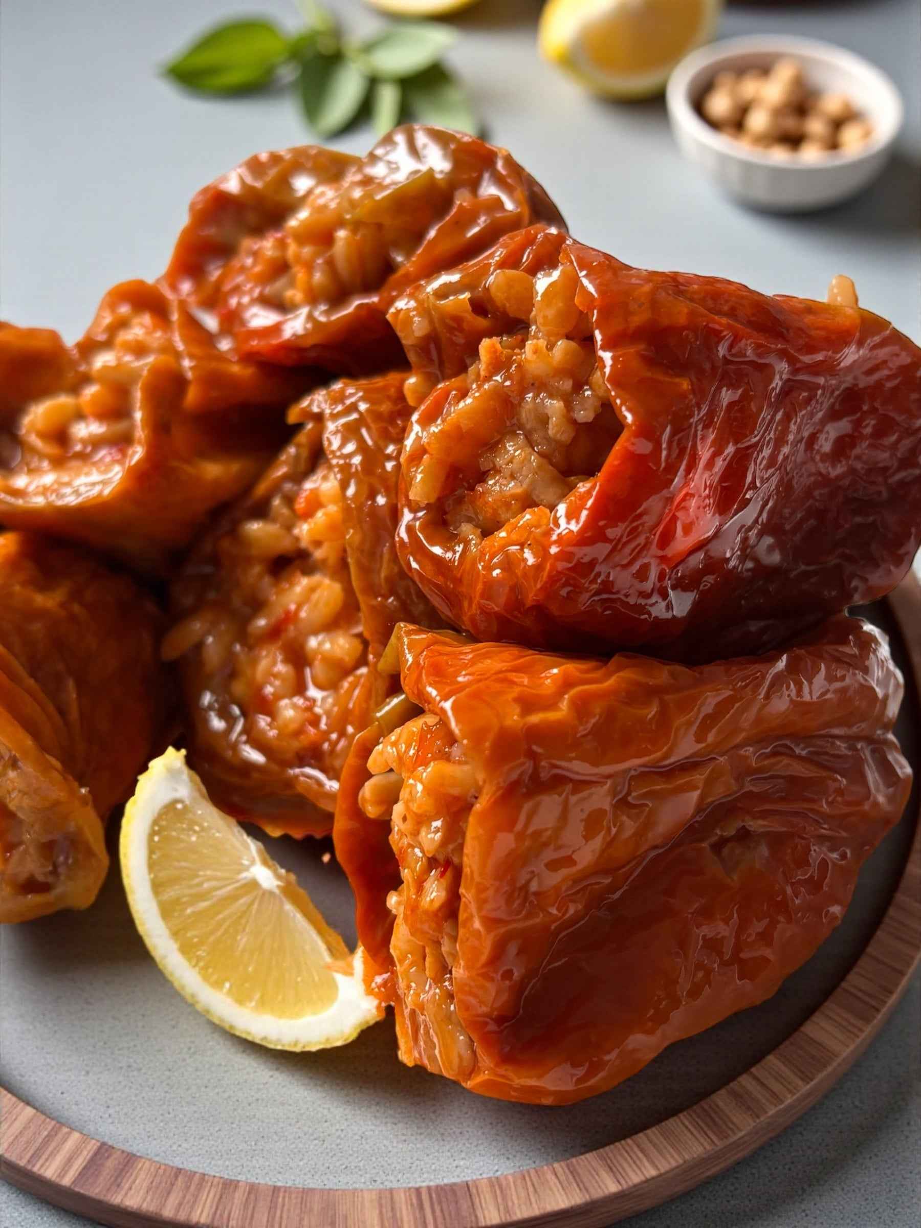 Gefüllte Paprika mit Olivenöl