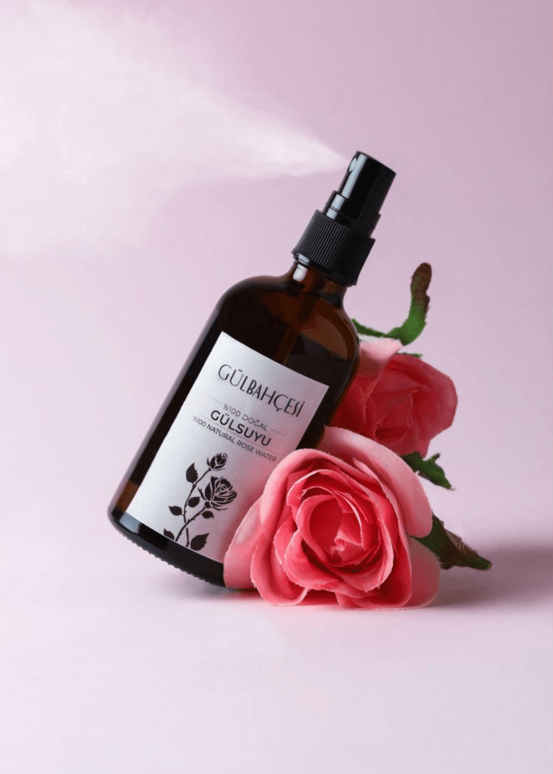 Rosenwasser - Ohne Entzug von Rosenöl (Sprühflasche) 100 ml