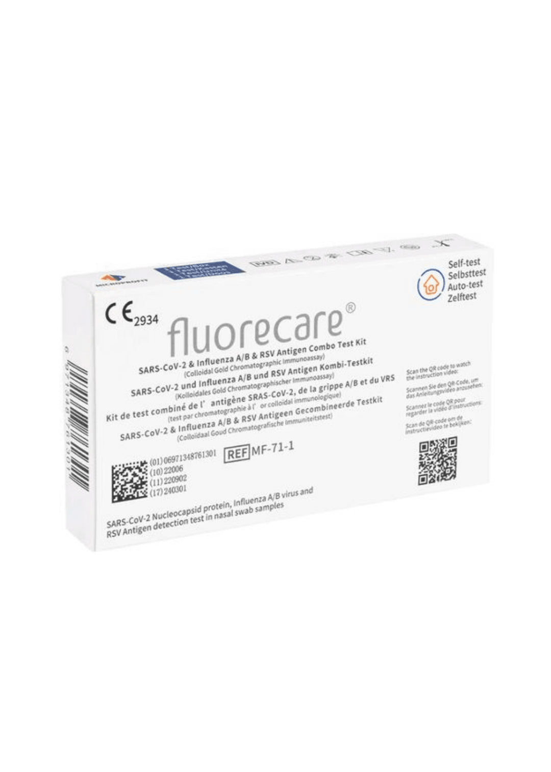 SARS-CoV-2, Influenza A+B & RSV Antigen 4in1 Kombi Test