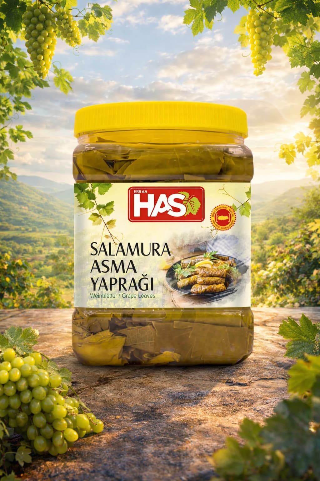 Tokat Erbaa Salamura Weinblätter (Asma Yaprağı)