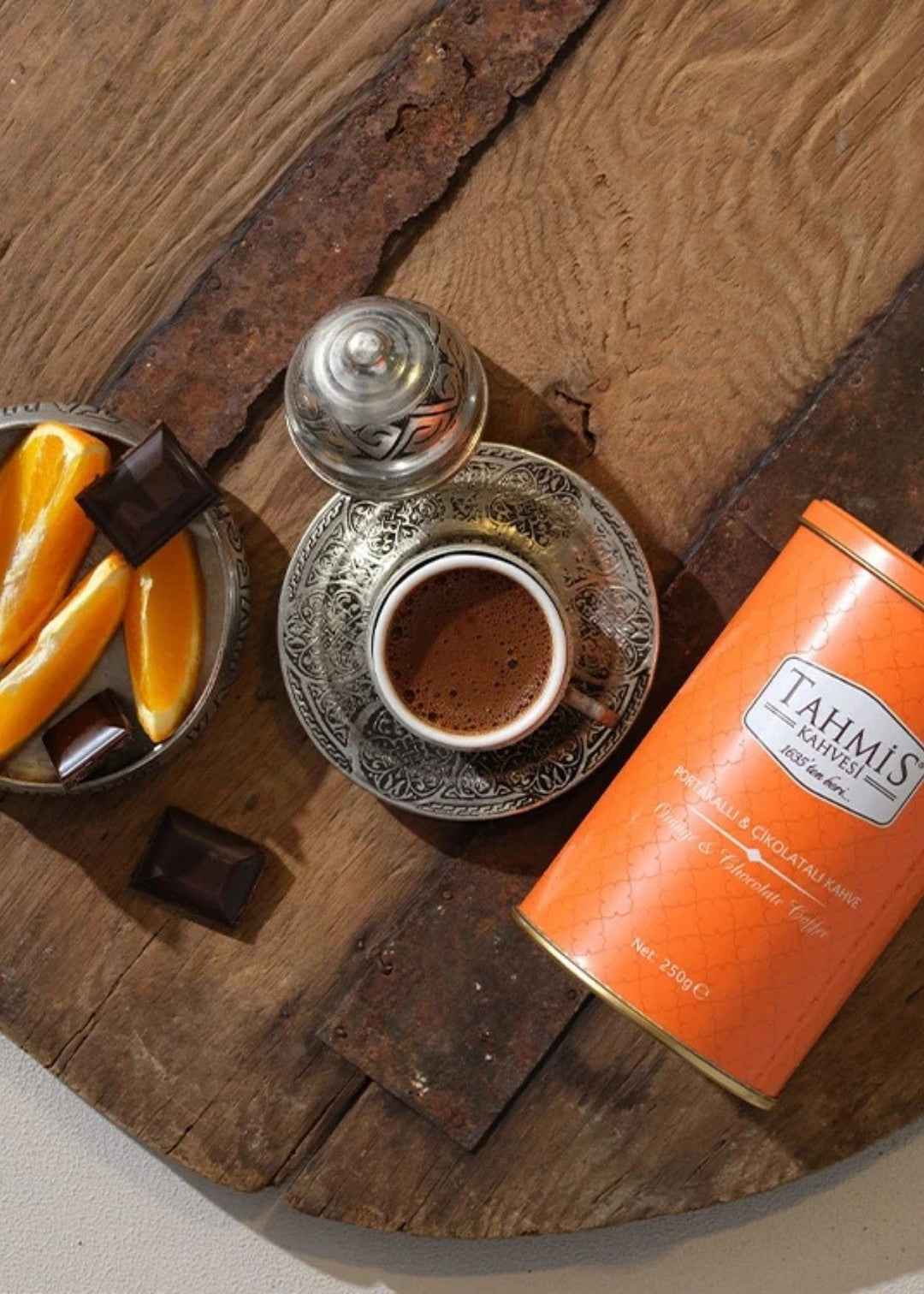 Tahmis Türkischer Kaffee mit Orange-Schokolade