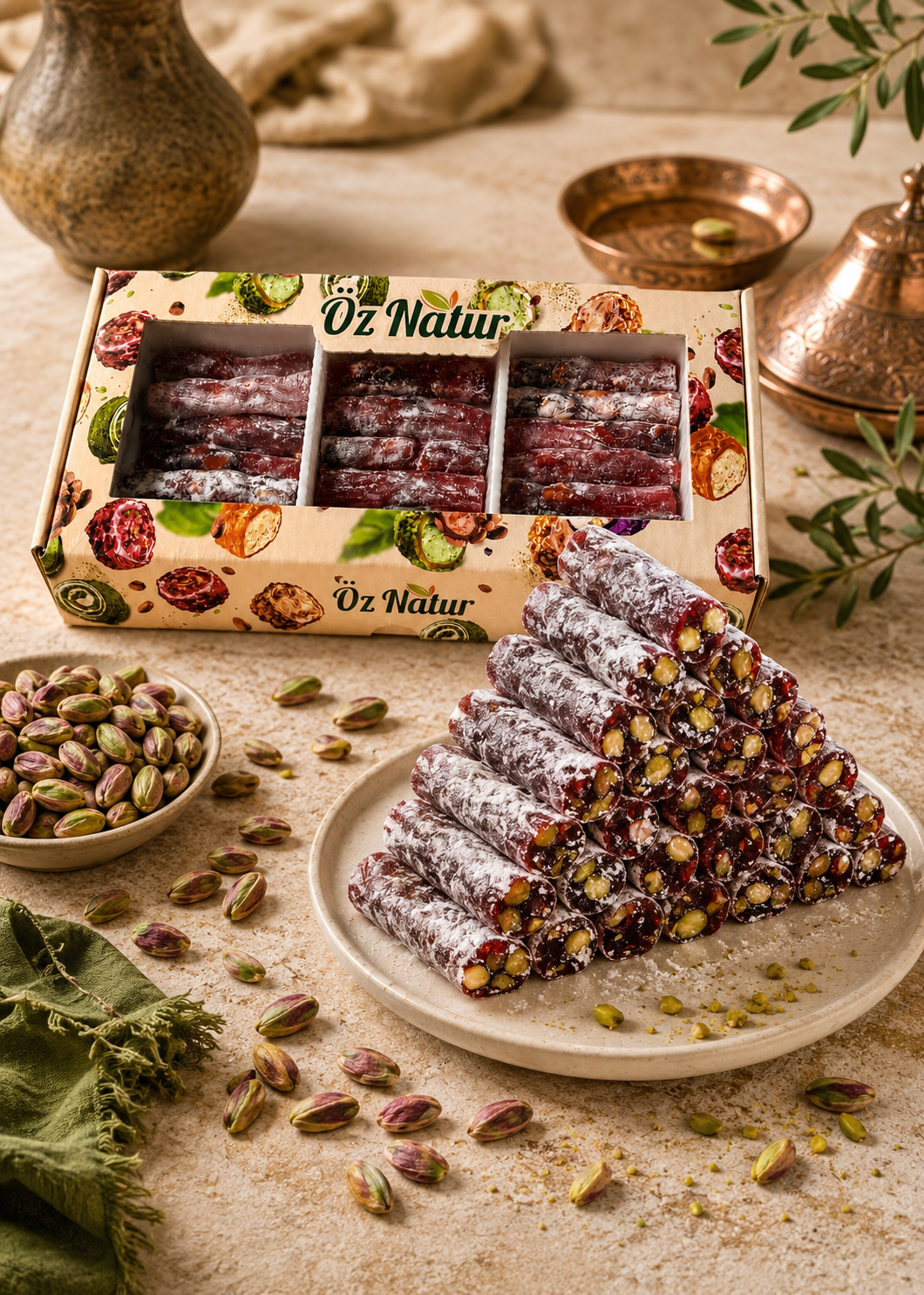 Turkish Delight Finger Lokum mit Granatapfel & Pistazien