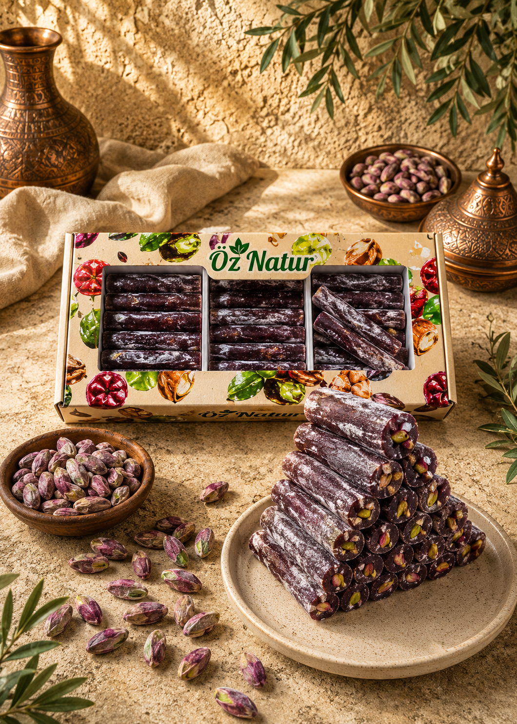 Turkish Delight Finger Lokum mit Pistazien & Brombeere